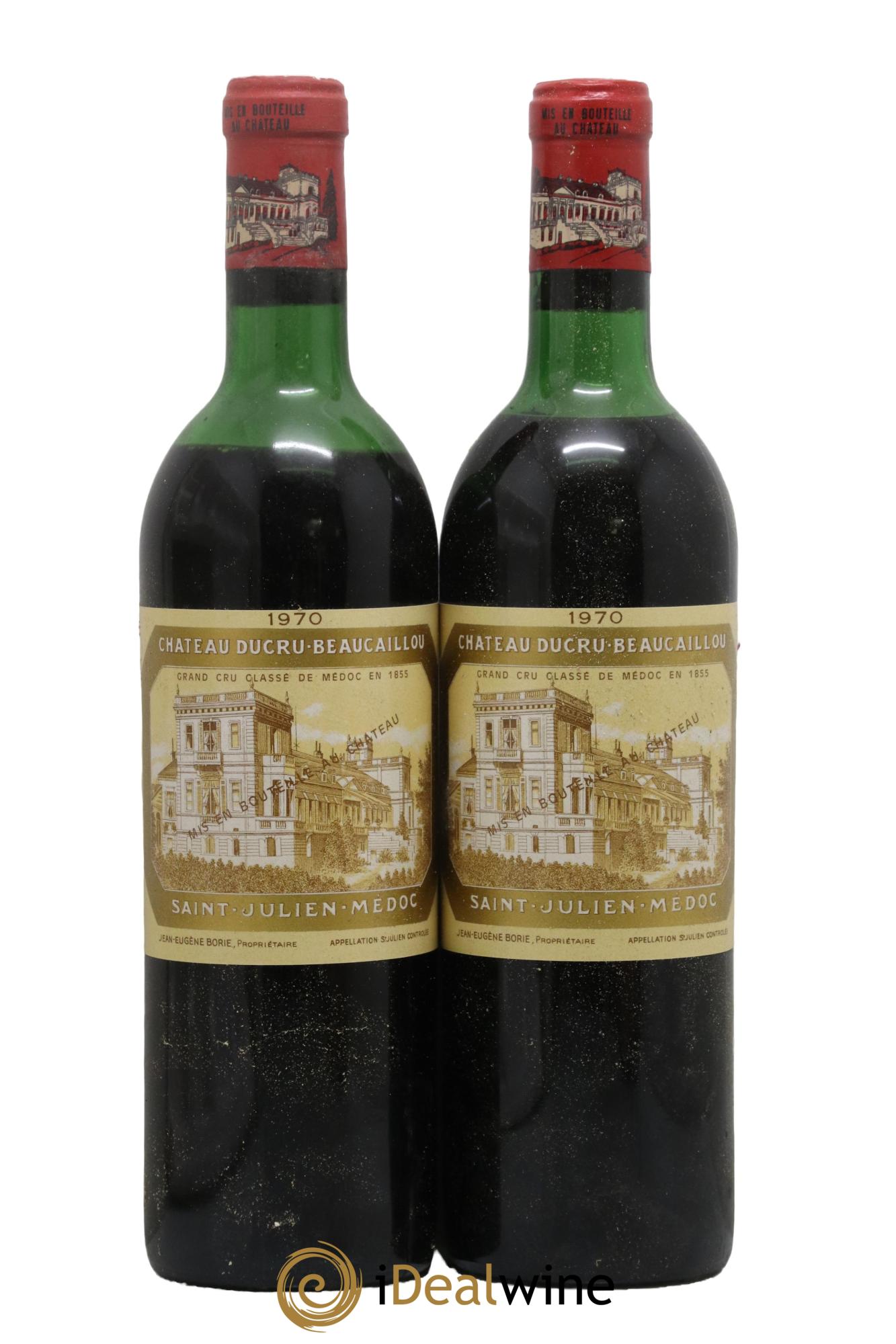 Château Ducru Beaucaillou 2ème Grand Cru Classé 1970 - Lot of 2 bottles - 0