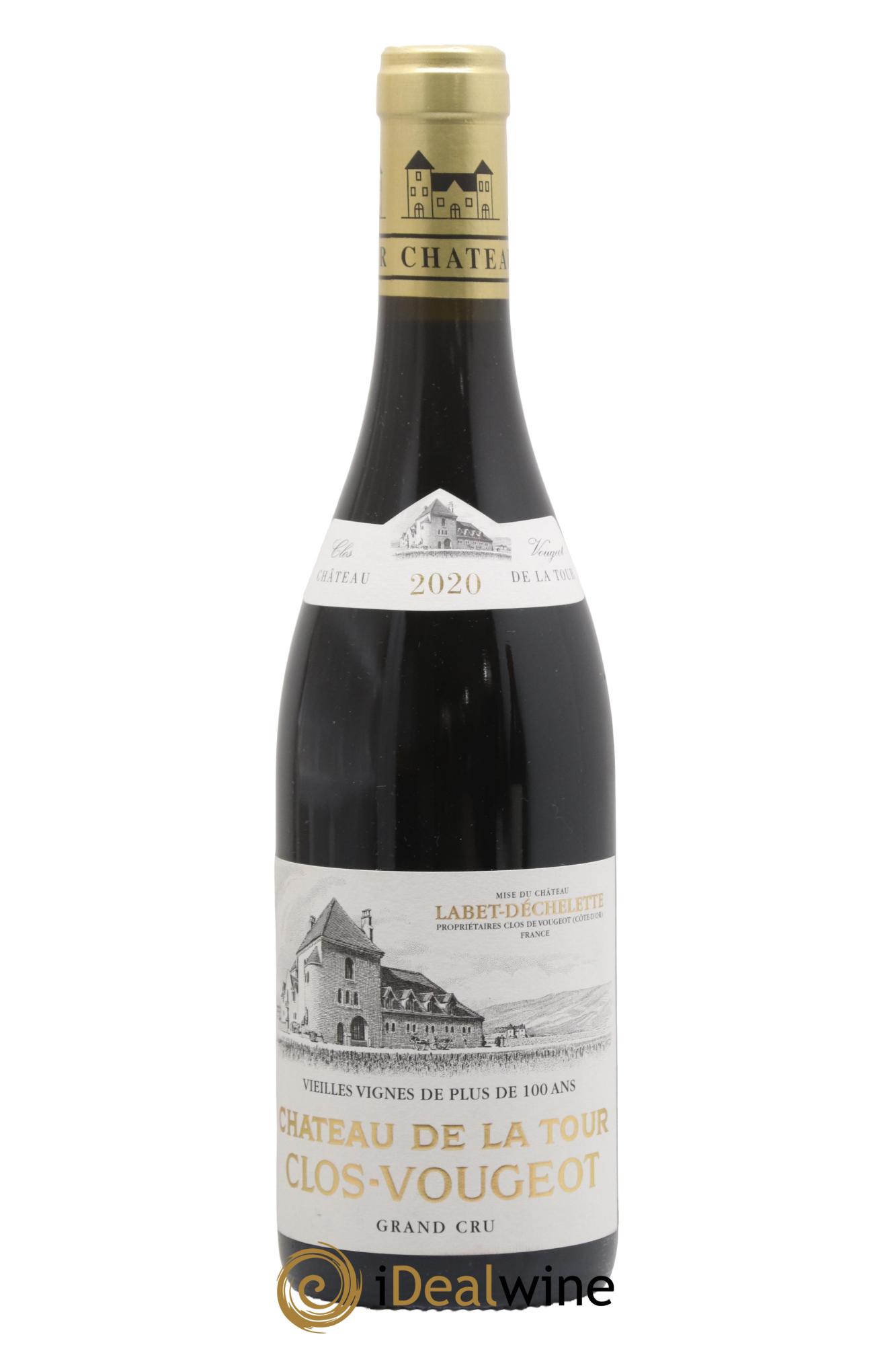 Clos de Vougeot Grand Cru Vieilles Vignes Château de La Tour 2020 - Lot de 1 bouteille - 0
