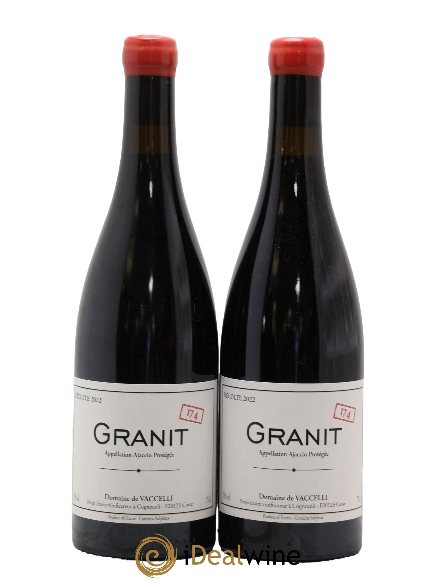 Ajaccio Granit 174 Vaccelli 2022 - Lot of 2 bottles - 0