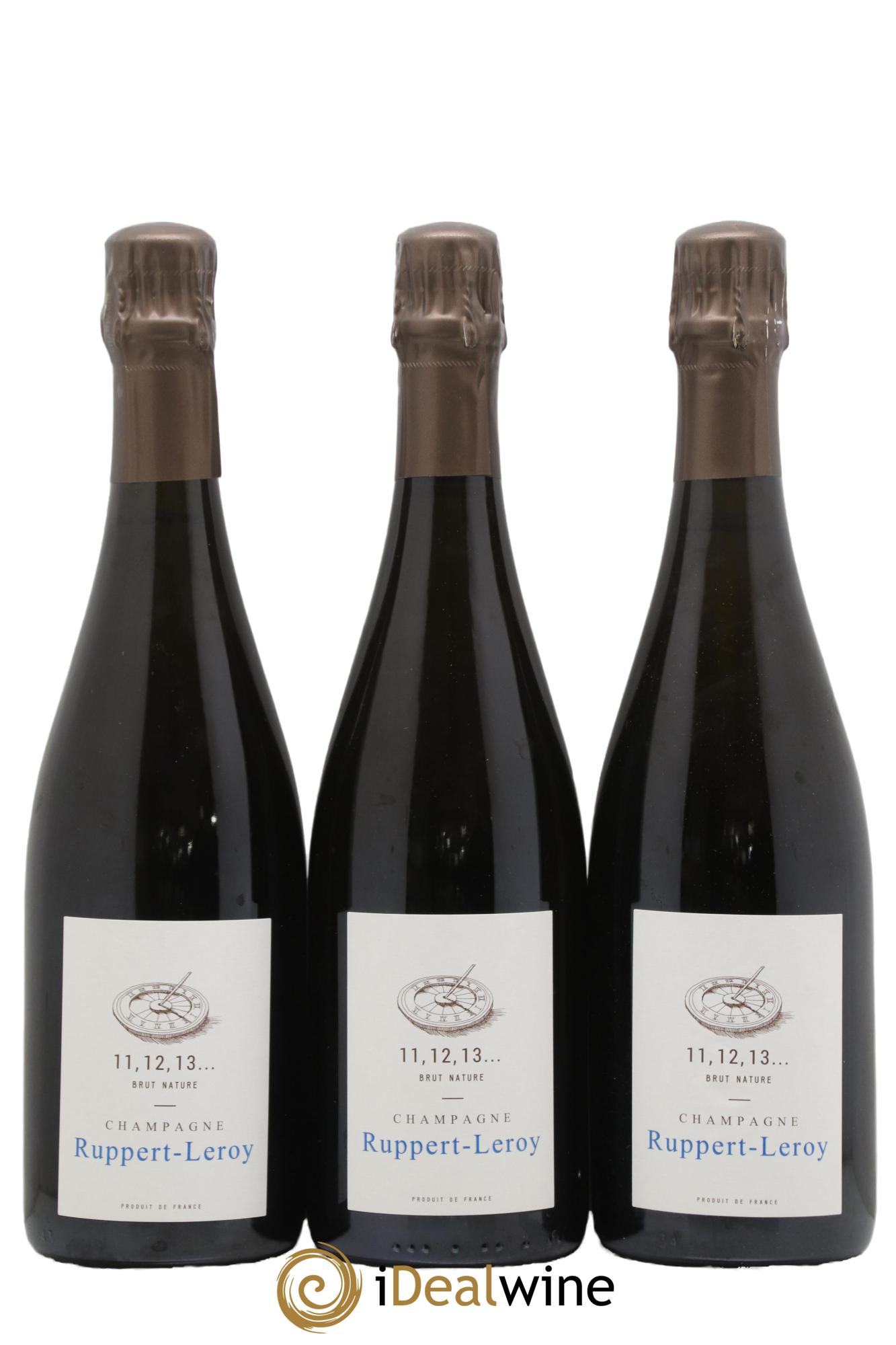 11,12,13... Brut Nature Ruppert-Leroy - Posten von 3 Flaschen - 0