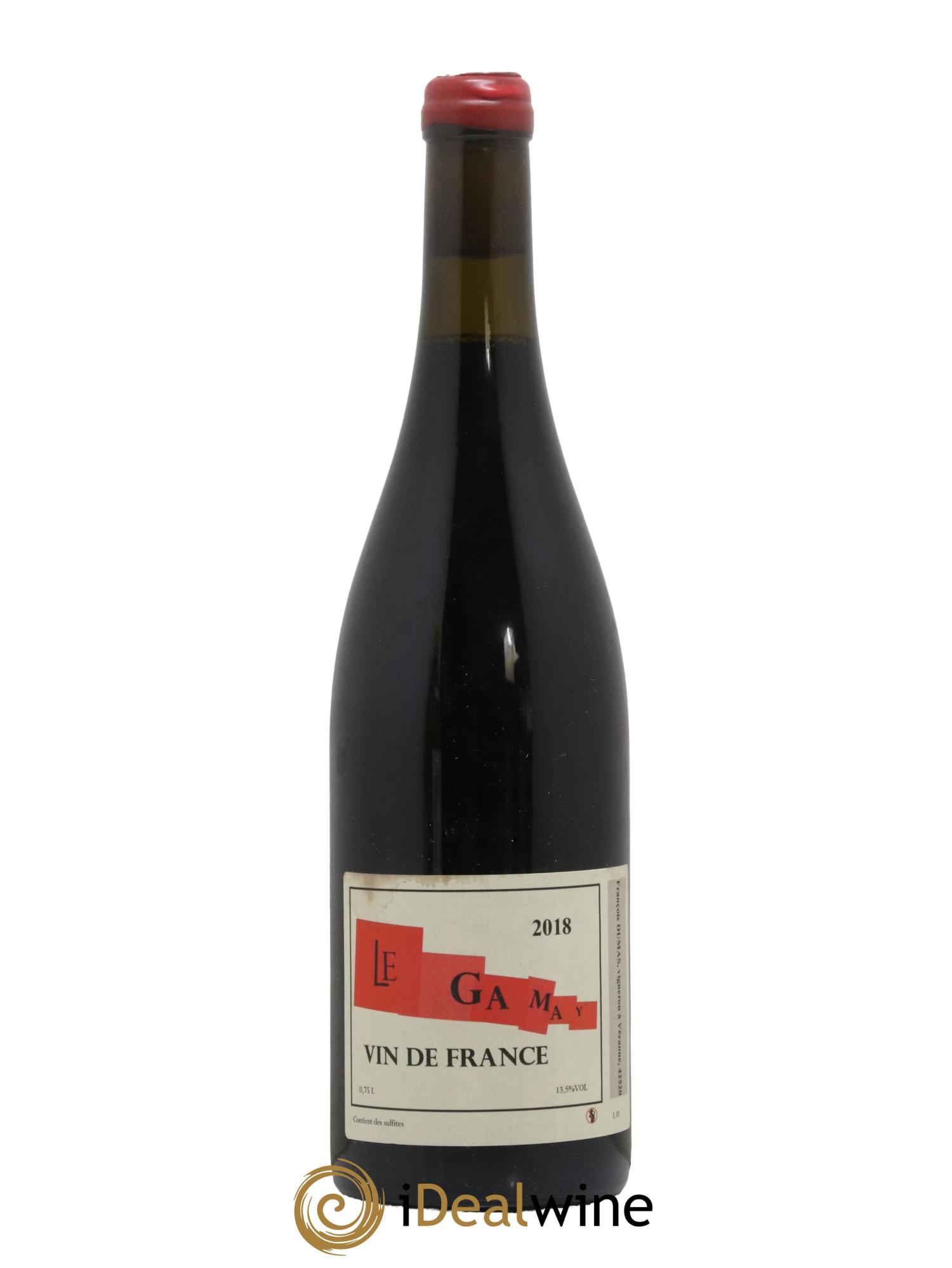 Vin de France Le Gamay Dumas 2018 - Lot de 1 bouteille - 0