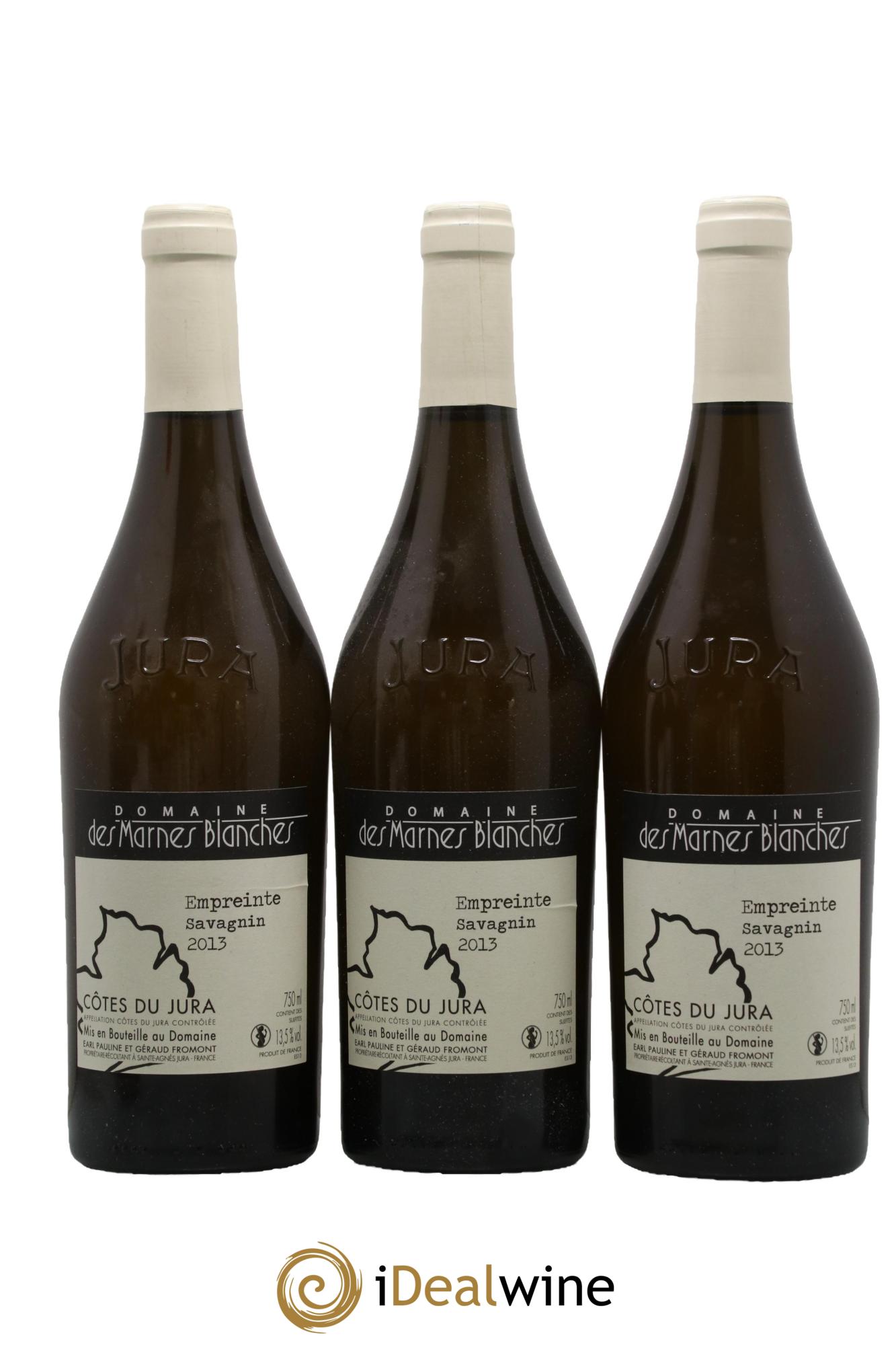 Côtes du Jura Savagnin Empreinte Sous Voile Marnes Blanches (Domaine des) 2013 - Lot of 3 bottles - 0
