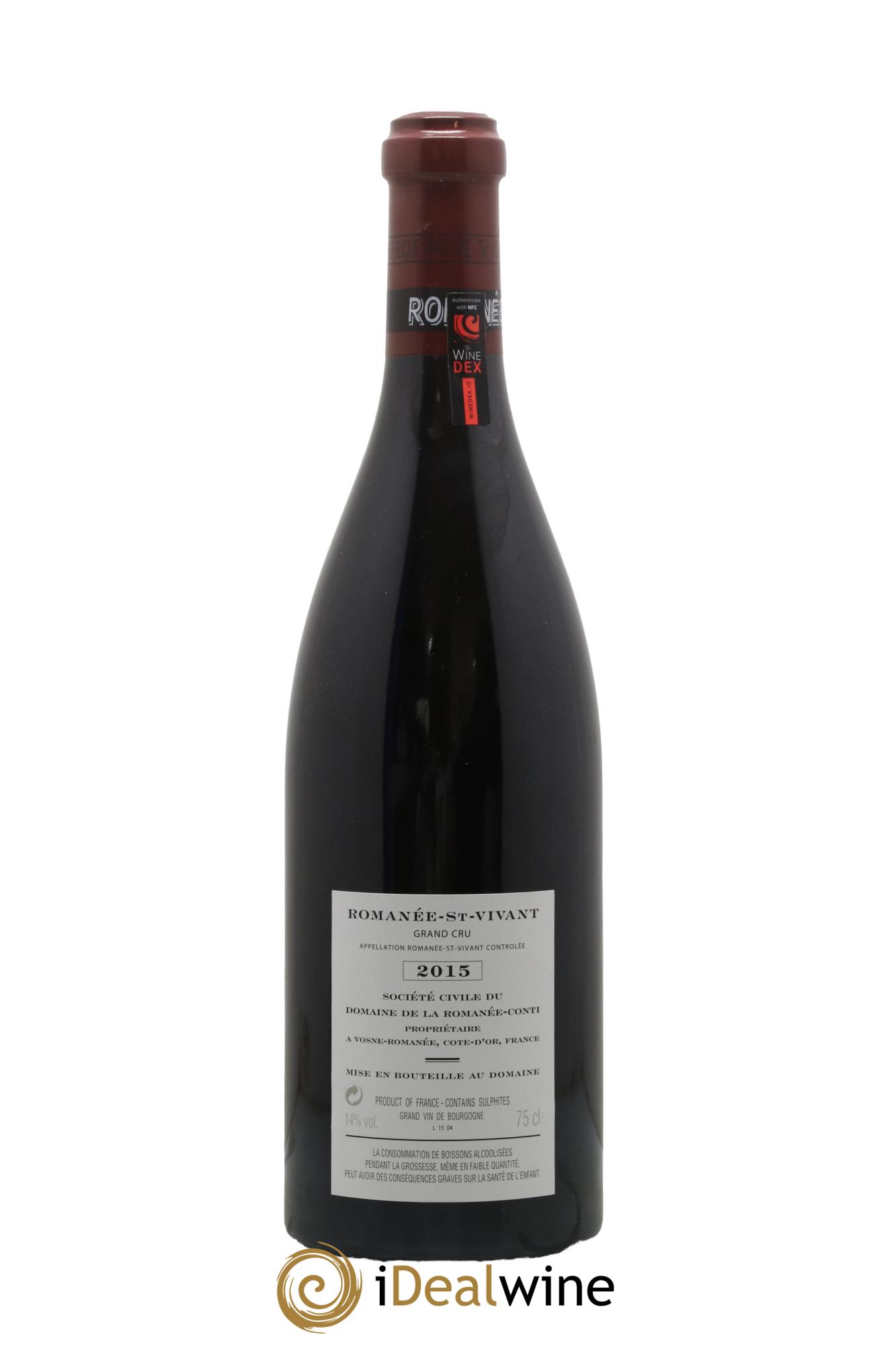 Romanée-Saint-Vivant Grand Cru Domaine de la Romanée-Conti 2015 - Posten von 1 Flasche - 1