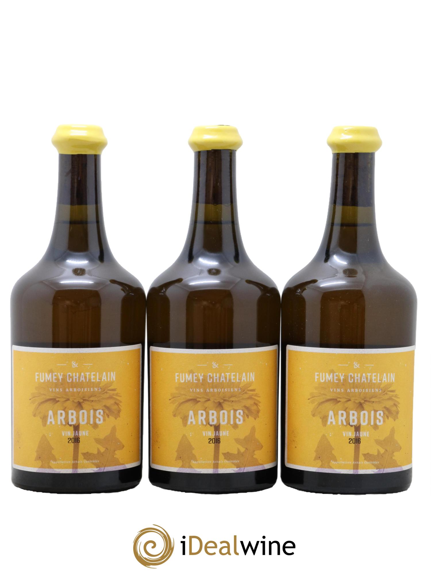 Arbois Vin Jaune Fumey-Chatelain 2016 - Lot de 3 clavelins - 0