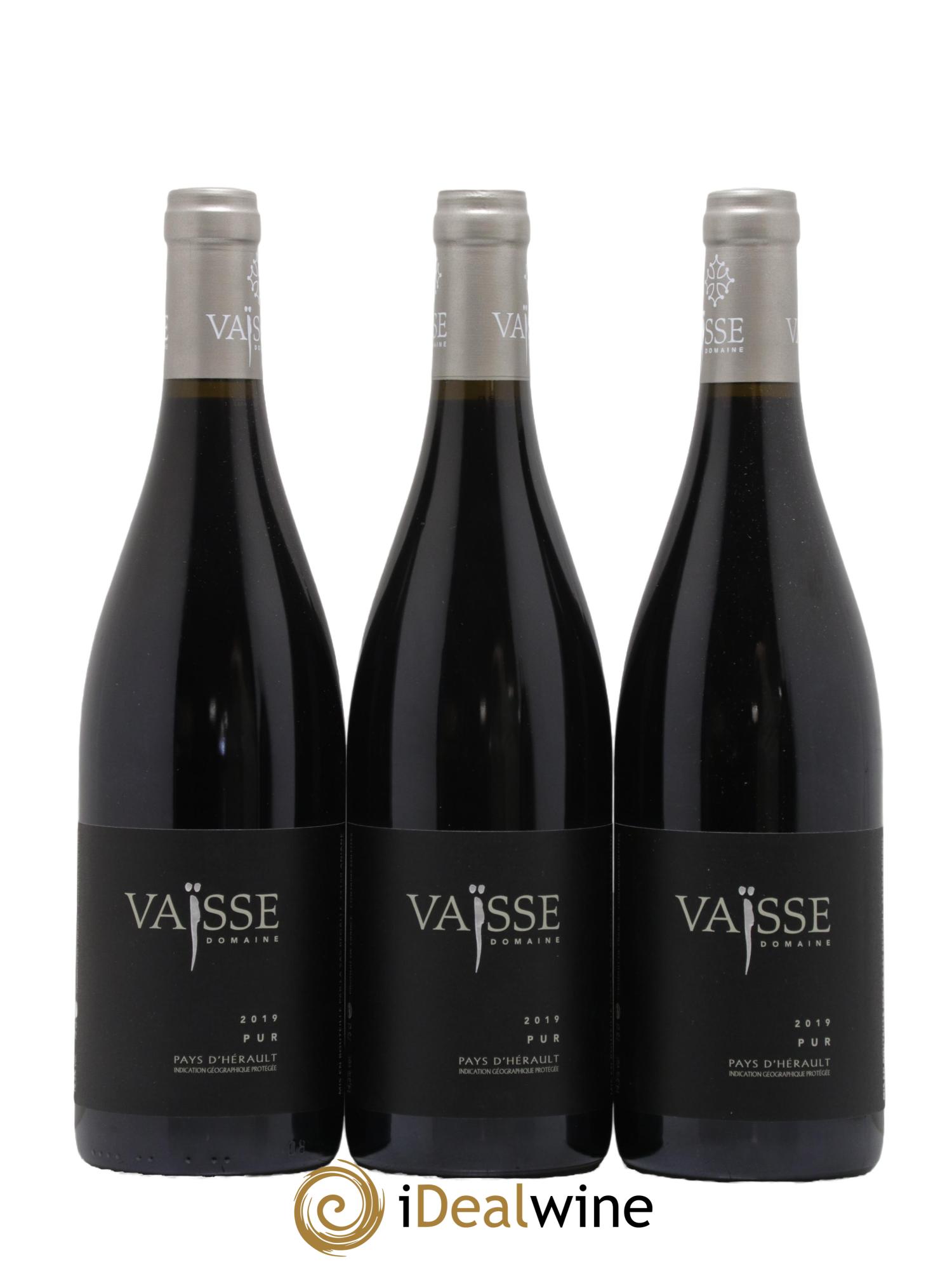 Pays d'Hérault Pur Vaisse (Domaine) 2019 - Lot de 3 bouteilles - 0