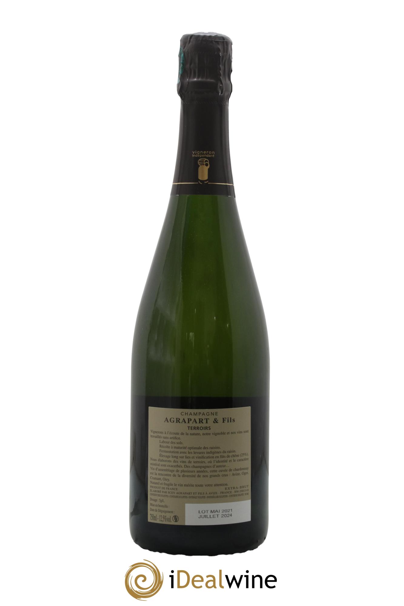 Terroirs Blanc de Blancs Extra-Brut Agrapart & Fils - Posten von 1 Flasche - 1