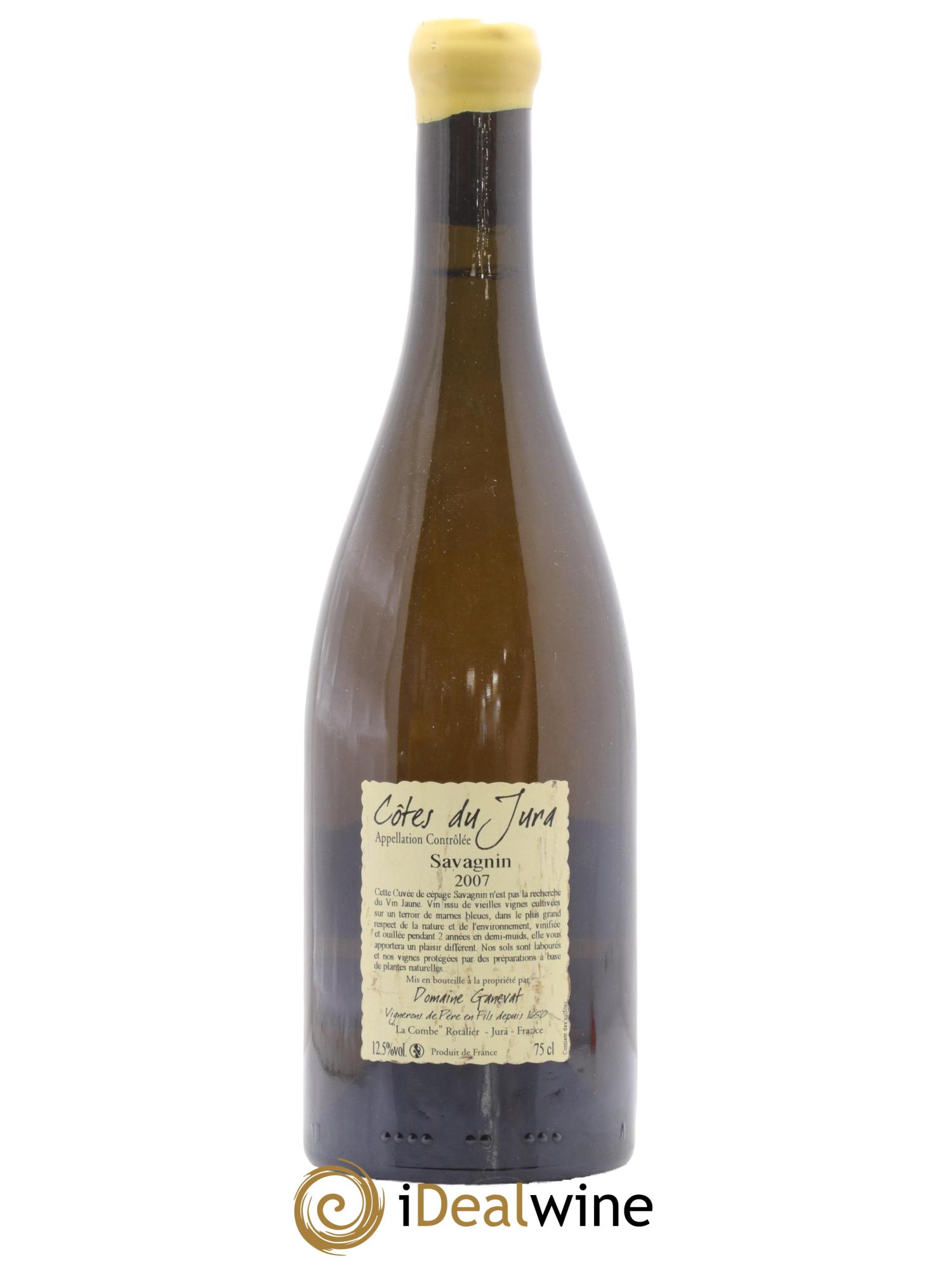 Côtes du Jura Les Chalasses Marnes Bleues Jean-François Ganevat (Domaine) 2007 - Lot de 1 bouteille - 1