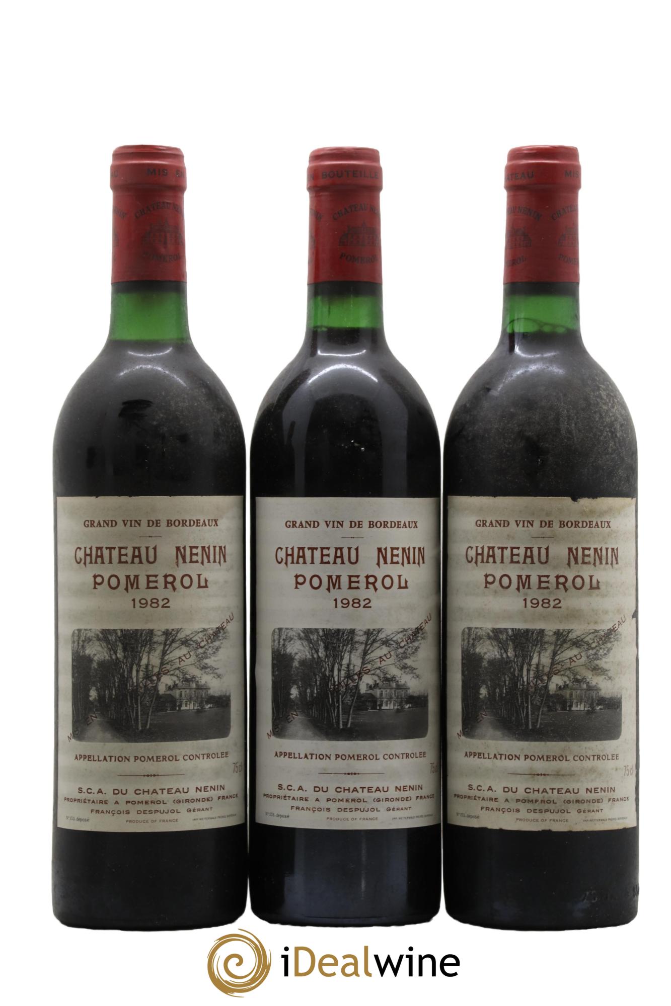 Château Nenin 1982 - Lot de 3 bouteilles - 0