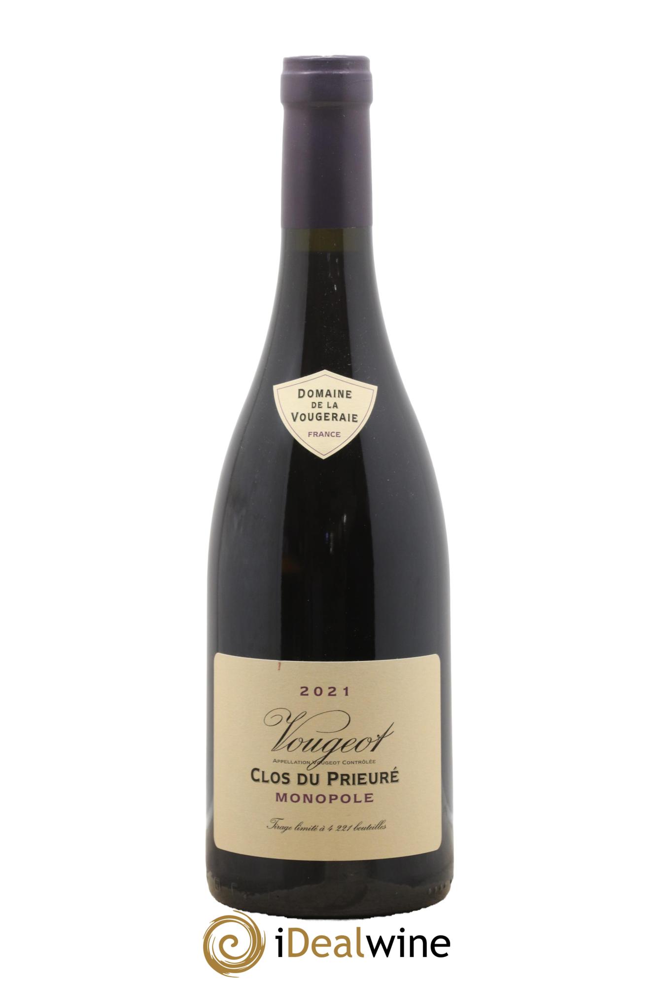 Vougeot Clos du Prieuré La Vougeraie 2021 - Lotto di 1 bottiglia - 0