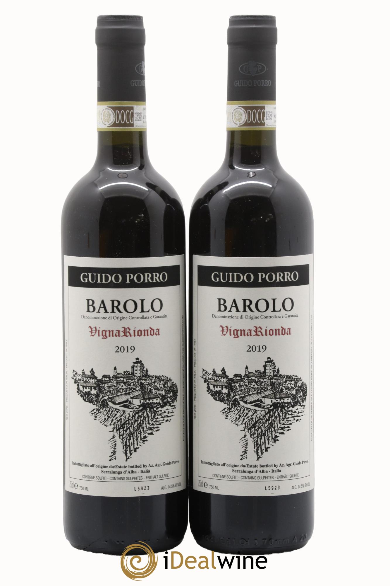 Barolo DOCG Vigna Rionda Guido Porro 2019 - Lotto di 2 bottiglie - 0