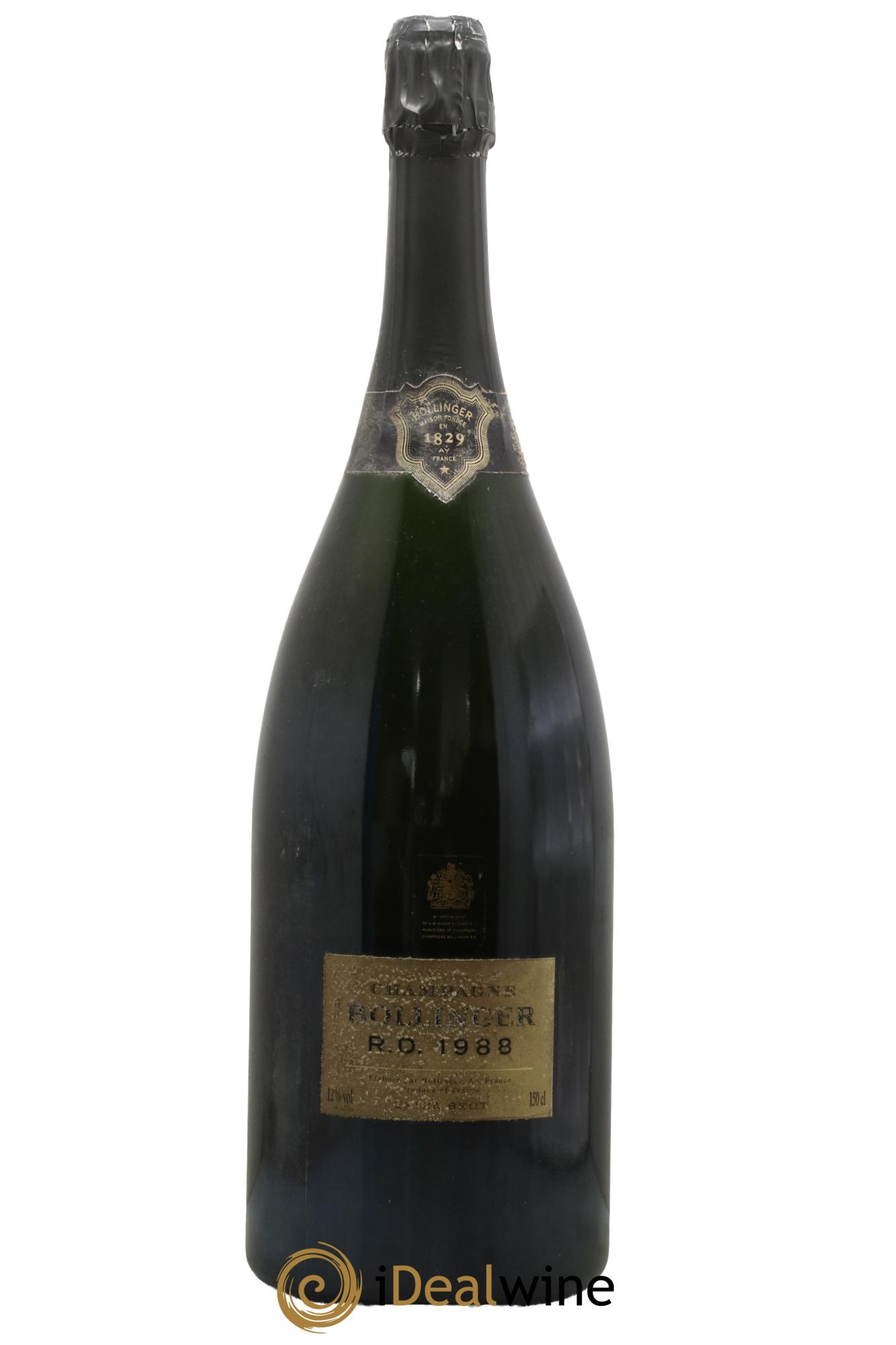 R.D. Extra-Brut Bollinger  1988 - Lot de 1 magnum - 1