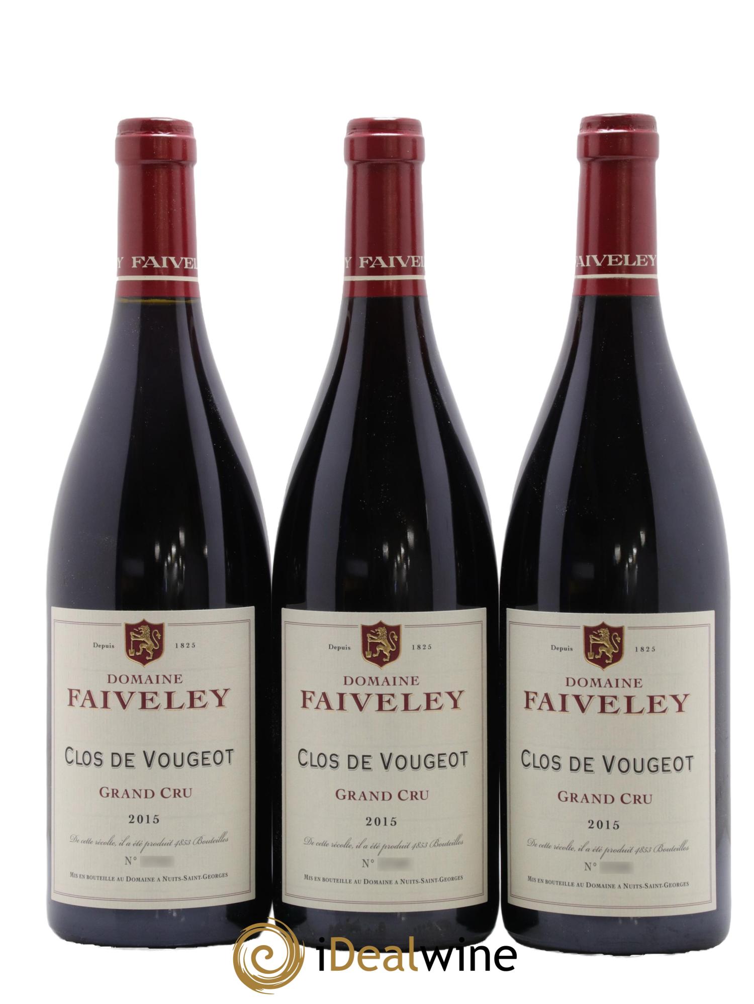 Clos de Vougeot Grand Cru Faiveley 2015 - Lotto di 3 bottiglie - 0