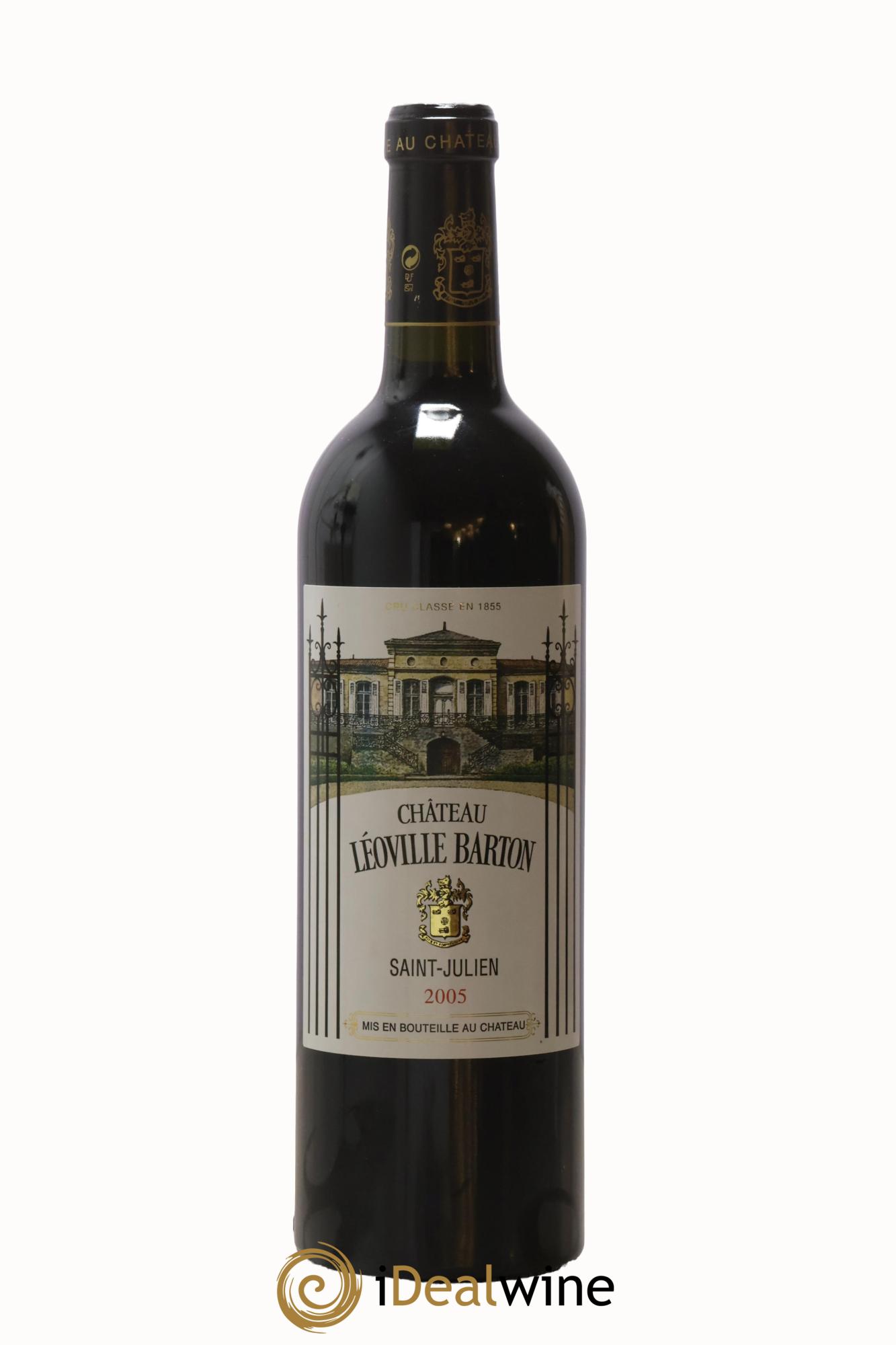 Château Léoville Barton 2ème Grand Cru Classé 2005 - Lot de 1 bouteille - 0