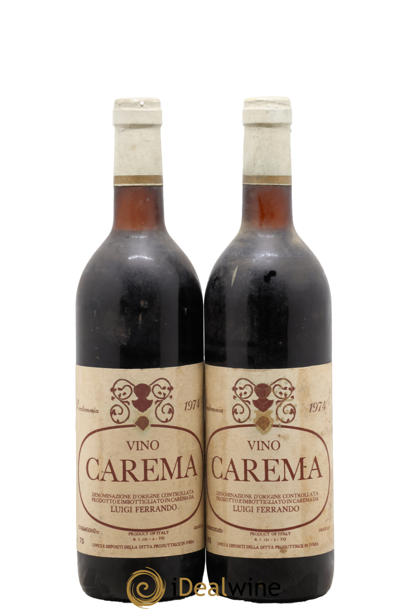 Italie Carema Luigi Ferrando 1974 - Lot de 2 bouteilles - 0