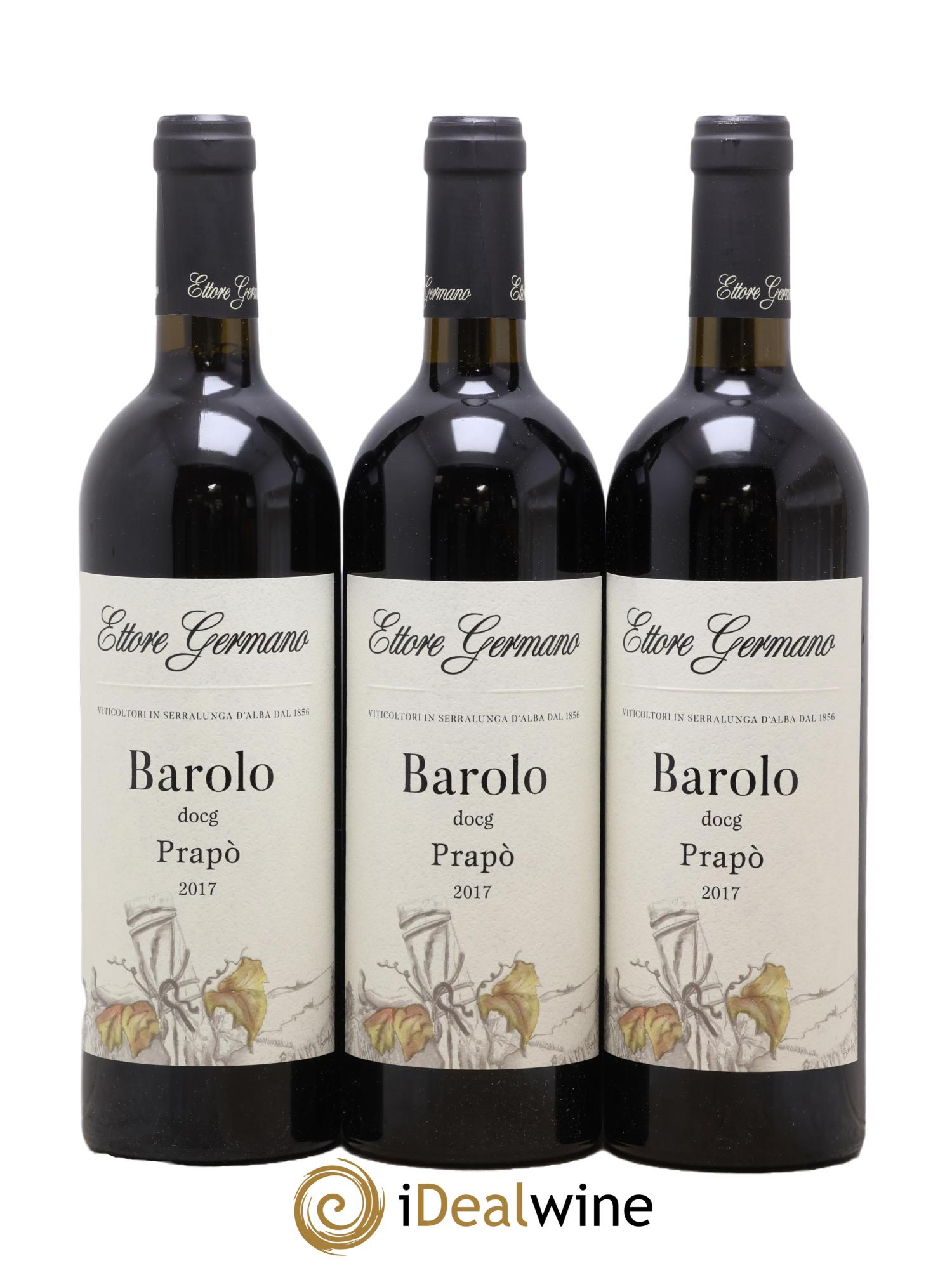 Barolo DOCG Prapo Ettore Germano 2017 - Lotto di 3 bottiglie - 0