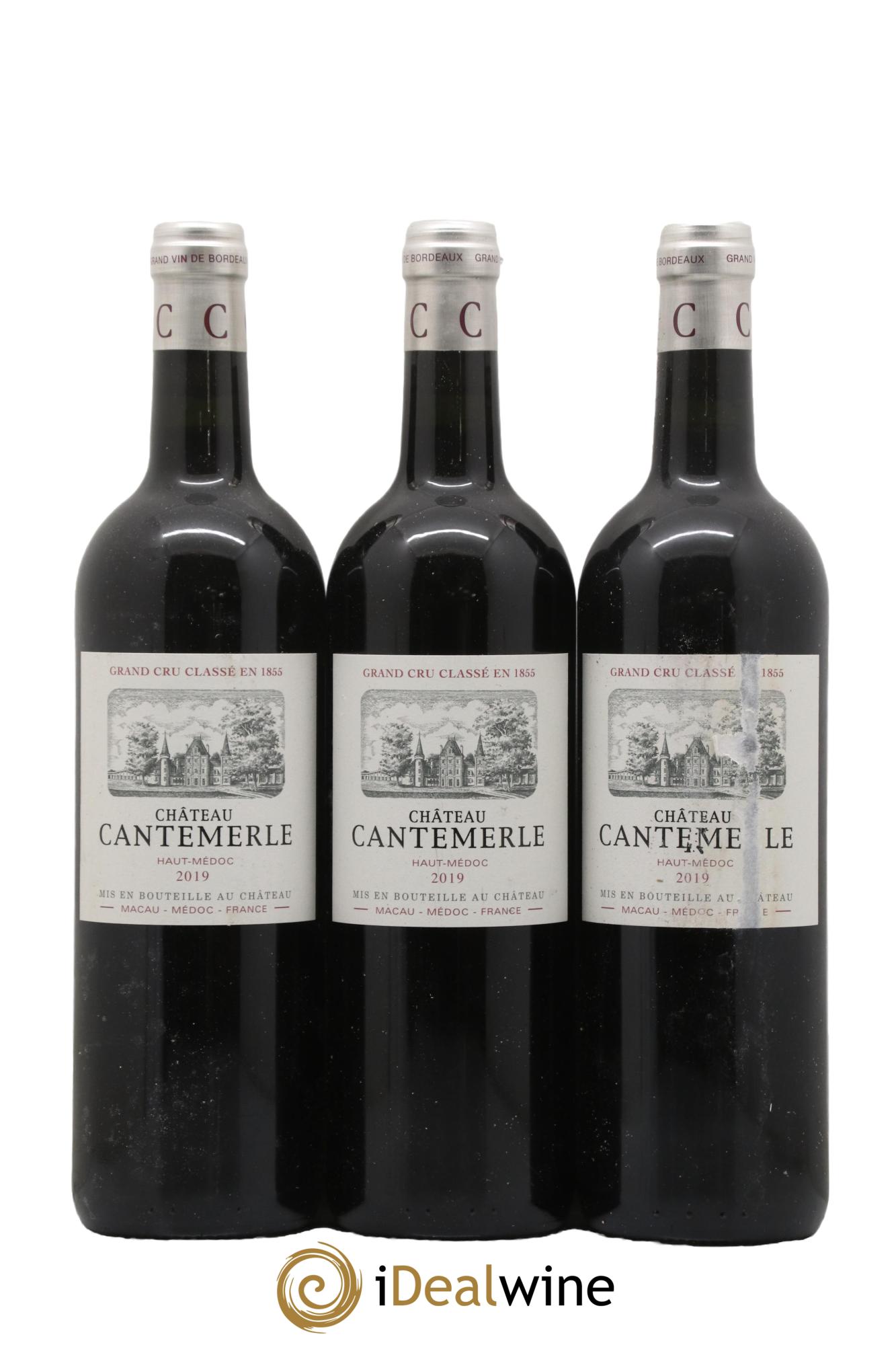 Château Cantemerle 5ème Grand Cru Classé 2019 - Lotto di 3 bottiglie - 0