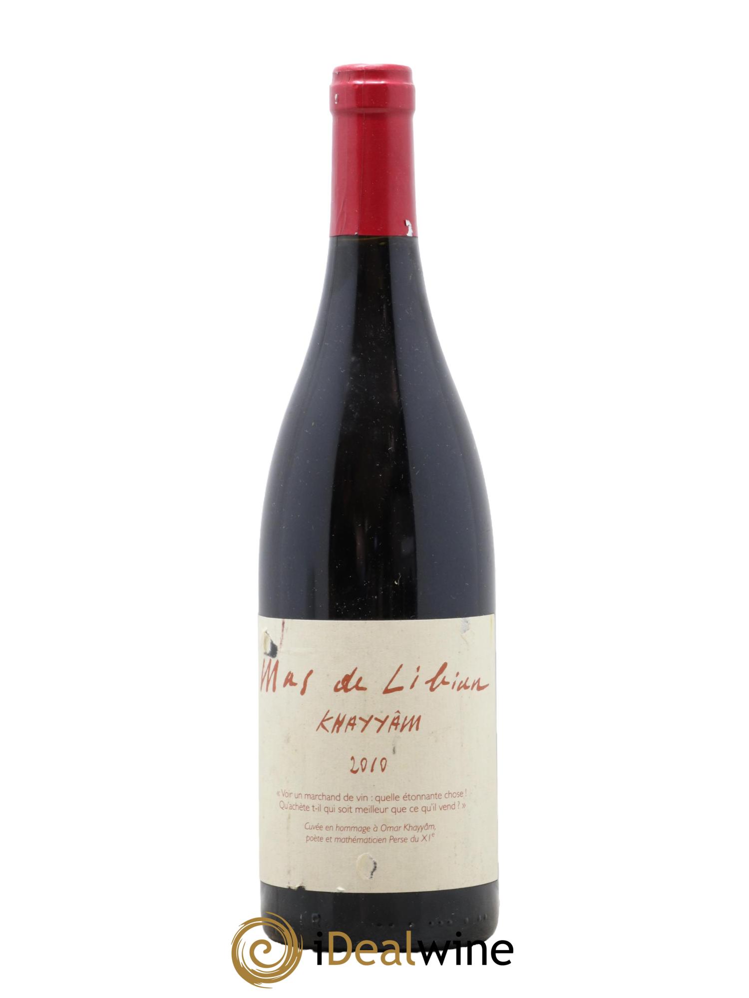 Vin de France (anciennement Côtes-du-Rhône) Khayyam Mas de Libian 2010 - Lot de 1 bouteille - 0