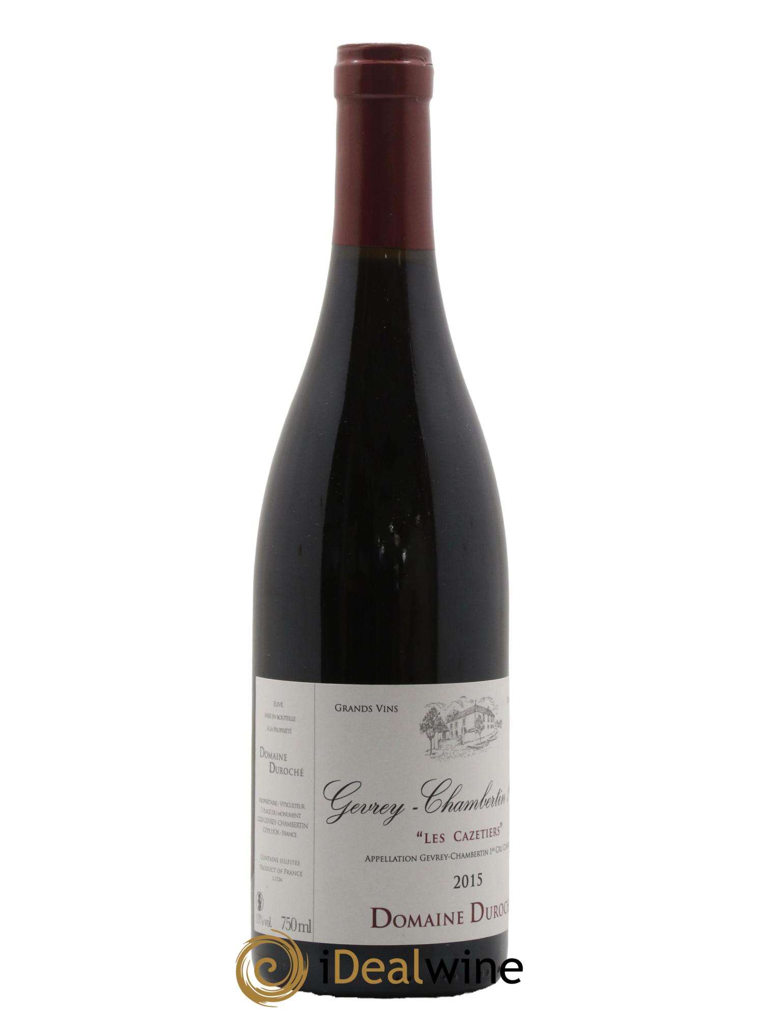 Gevrey-Chambertin 1er Cru Les Cazetiers Duroché (Domaine) 2015 - Lot of 1 bottle - 1