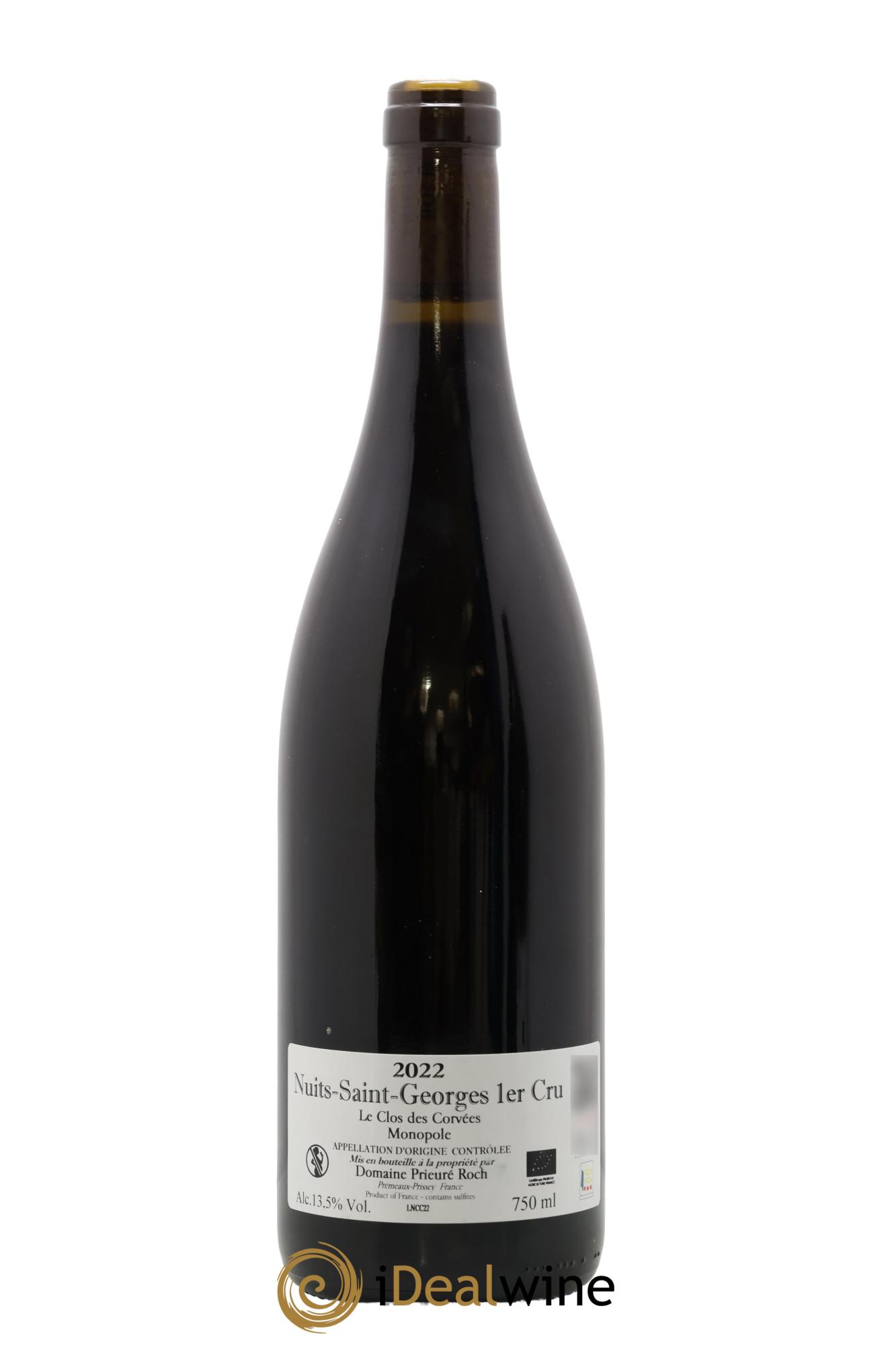 Nuits-Saint-Georges 1er Cru Le Clos des Corvées Prieuré Roch 2022 - Lot de 1 bouteille - 1