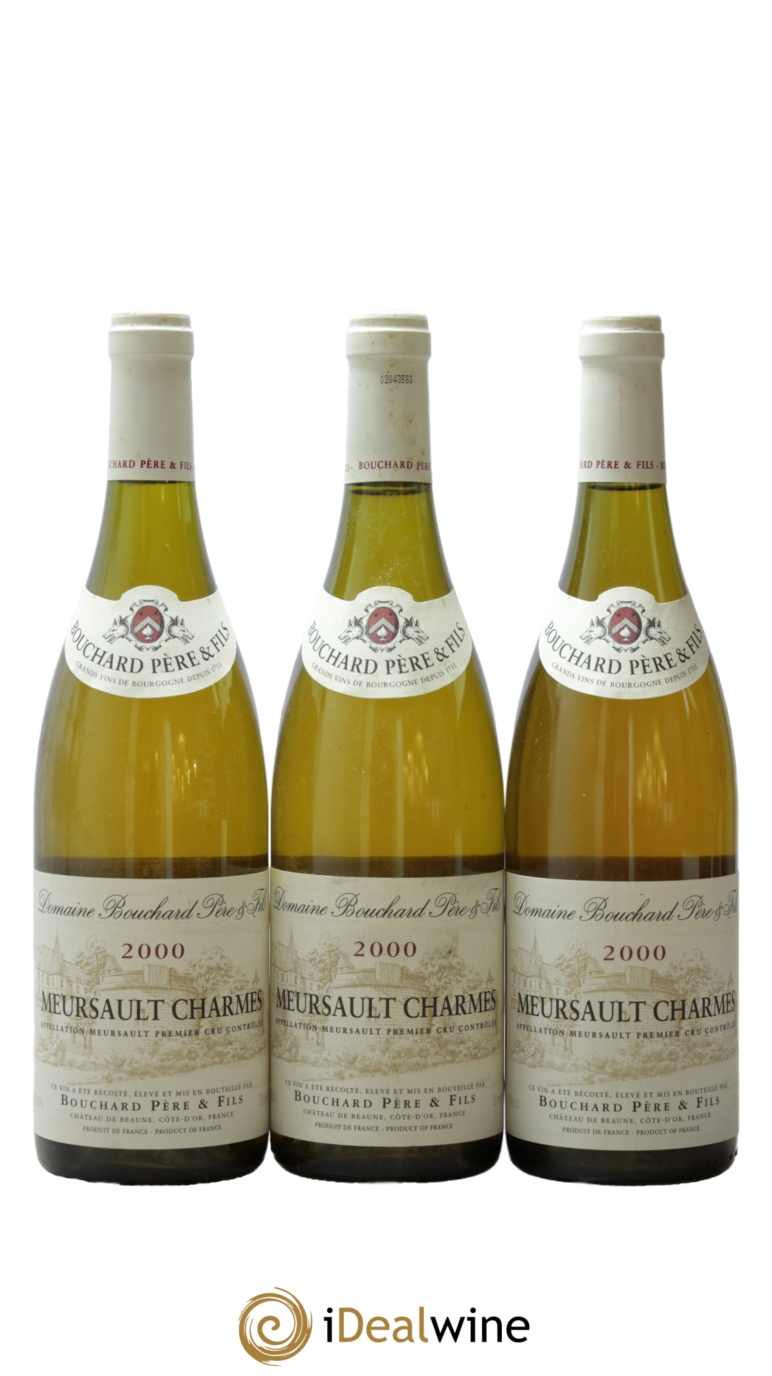 Meursault 1er Cru Charmes Bouchard Père & Fils 2000 - Posten von 3 Flaschen - 0