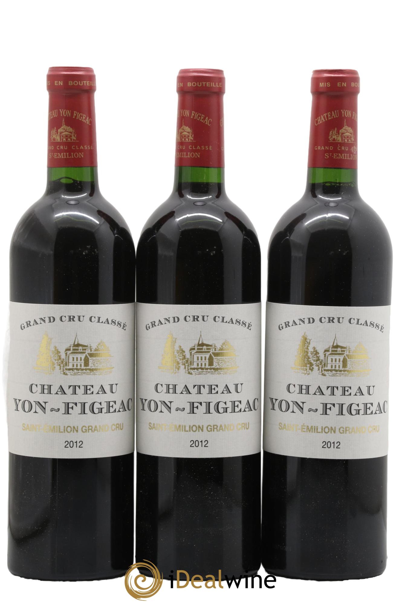 Château Yon Figeac Grand Cru Classé 2012 - Lot de 3 bouteilles - 0