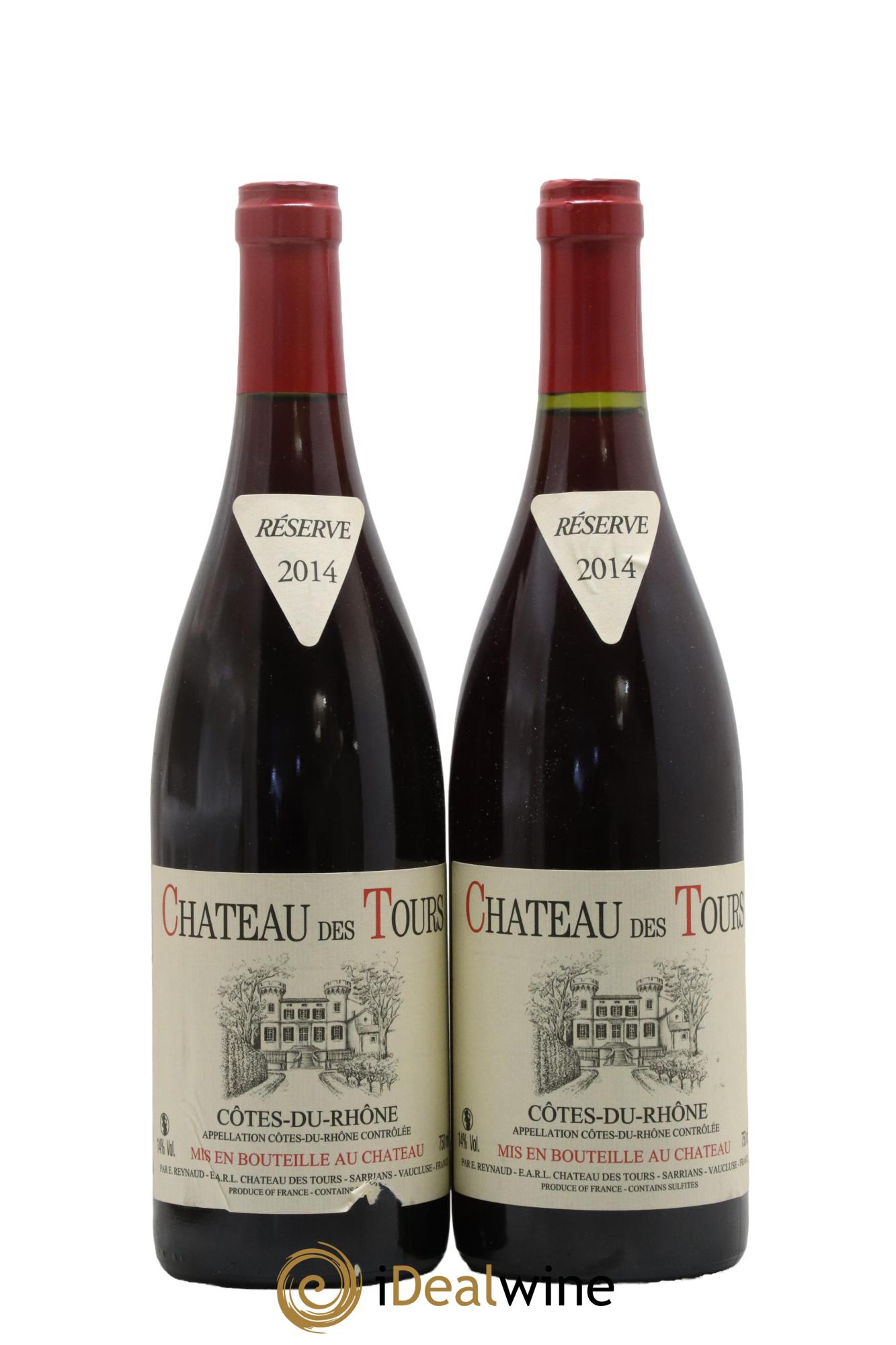 Côtes-du-Rhône Château des Tours Emmanuel Reynaud 2014 - Lot de 2 bouteilles - 0