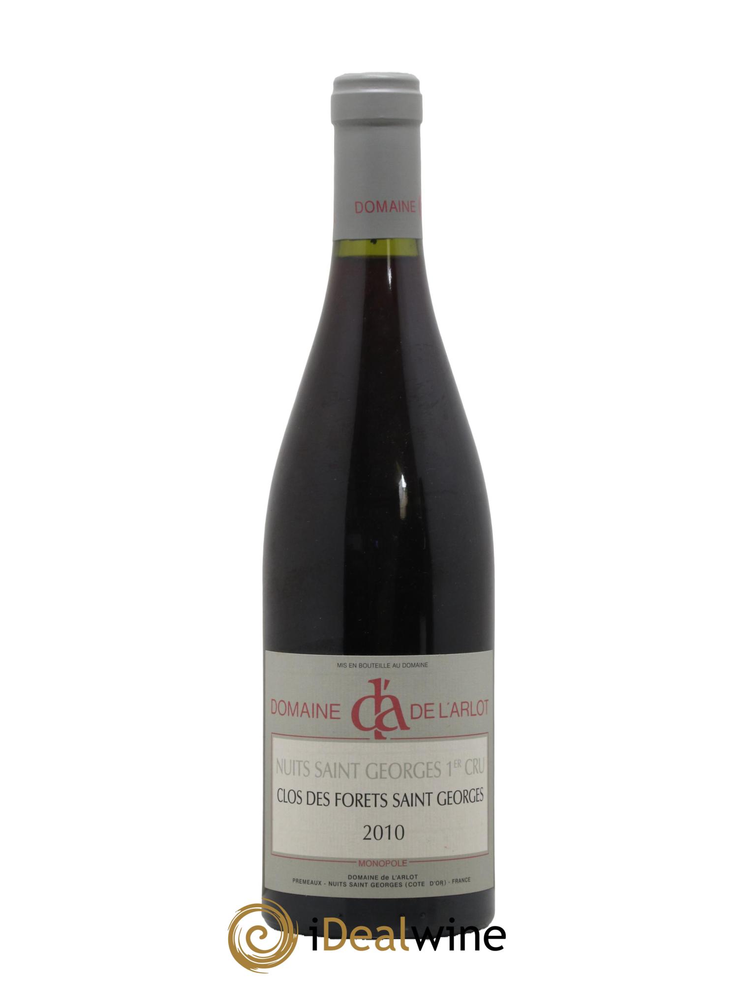 Nuits-Saint-Georges 1er Cru Clos des Forêts Saint-Georges Domaine de l'Arlot 2010 - Lot de 1 bouteille - 0