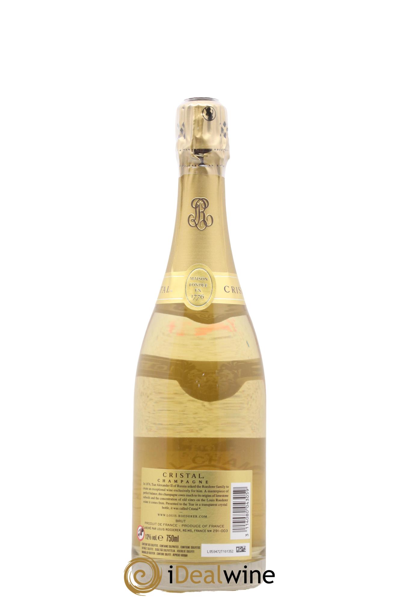 Cristal Louis Roederer  2013 - Lot of 1 bottle - 2