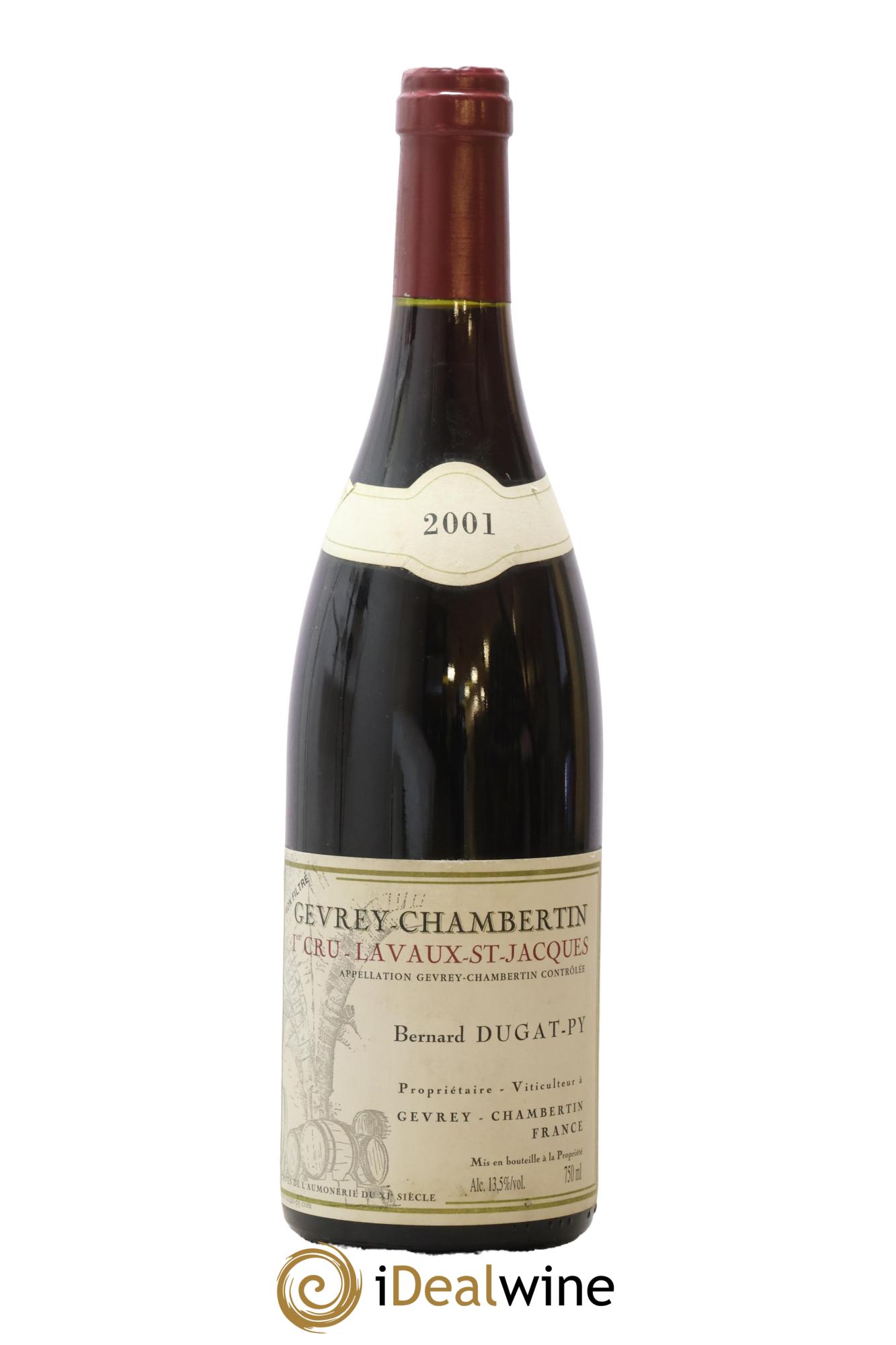Gevrey-Chambertin 1er Cru Lavaux Saint Jacques Dugat-Py 2001 - Lot of 1 bottle - 0