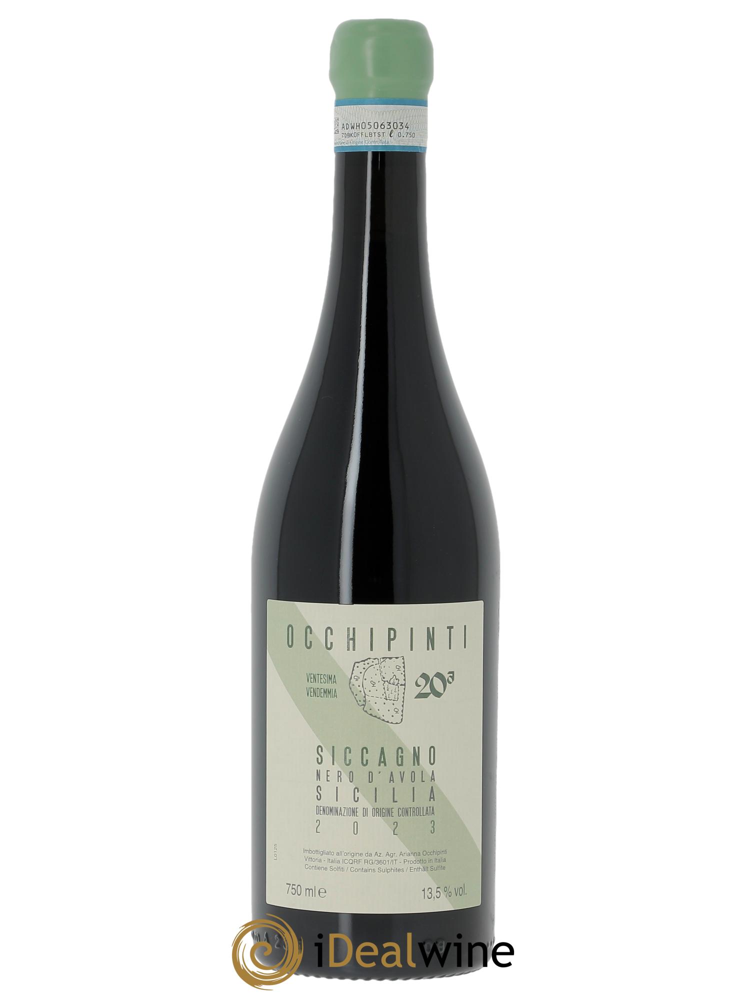 Terre Siciliane IGT Siccagno Azienda Agricola Arianna Occhipinti 2023 - Lote de 1 botella - 0