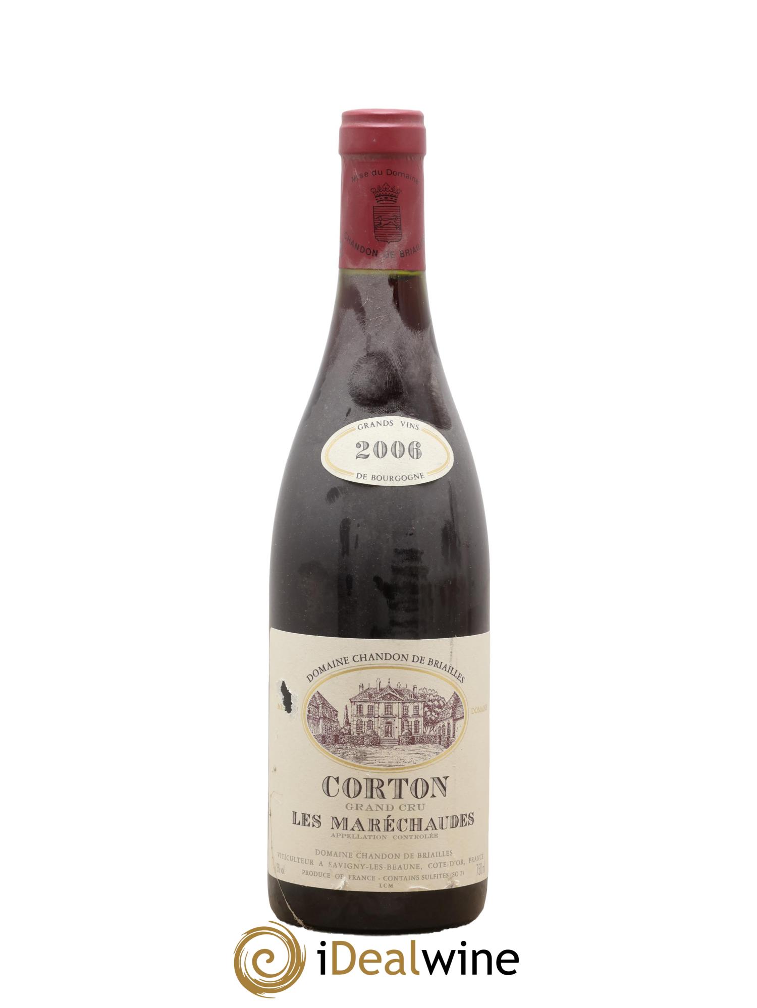 Corton Grand Cru Les Maréchaudes Chandon de Briailles 2006 - Lot de 1 bouteille - 0