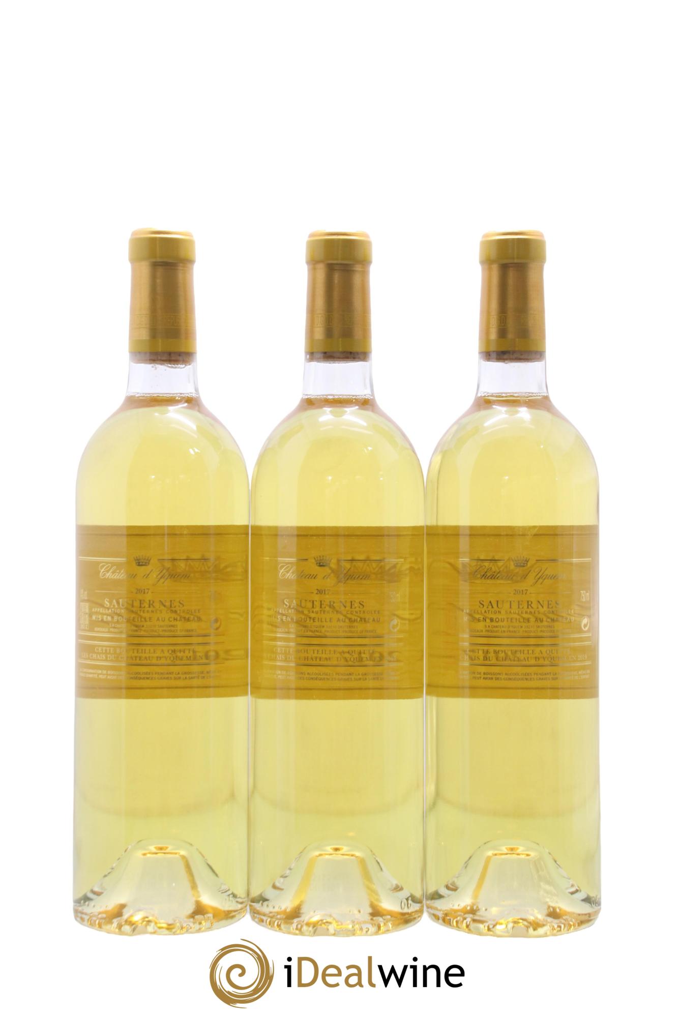 Château d' Yquem 1er Cru Classé Supérieur 2017 - Posten von 3 Flaschen - 1