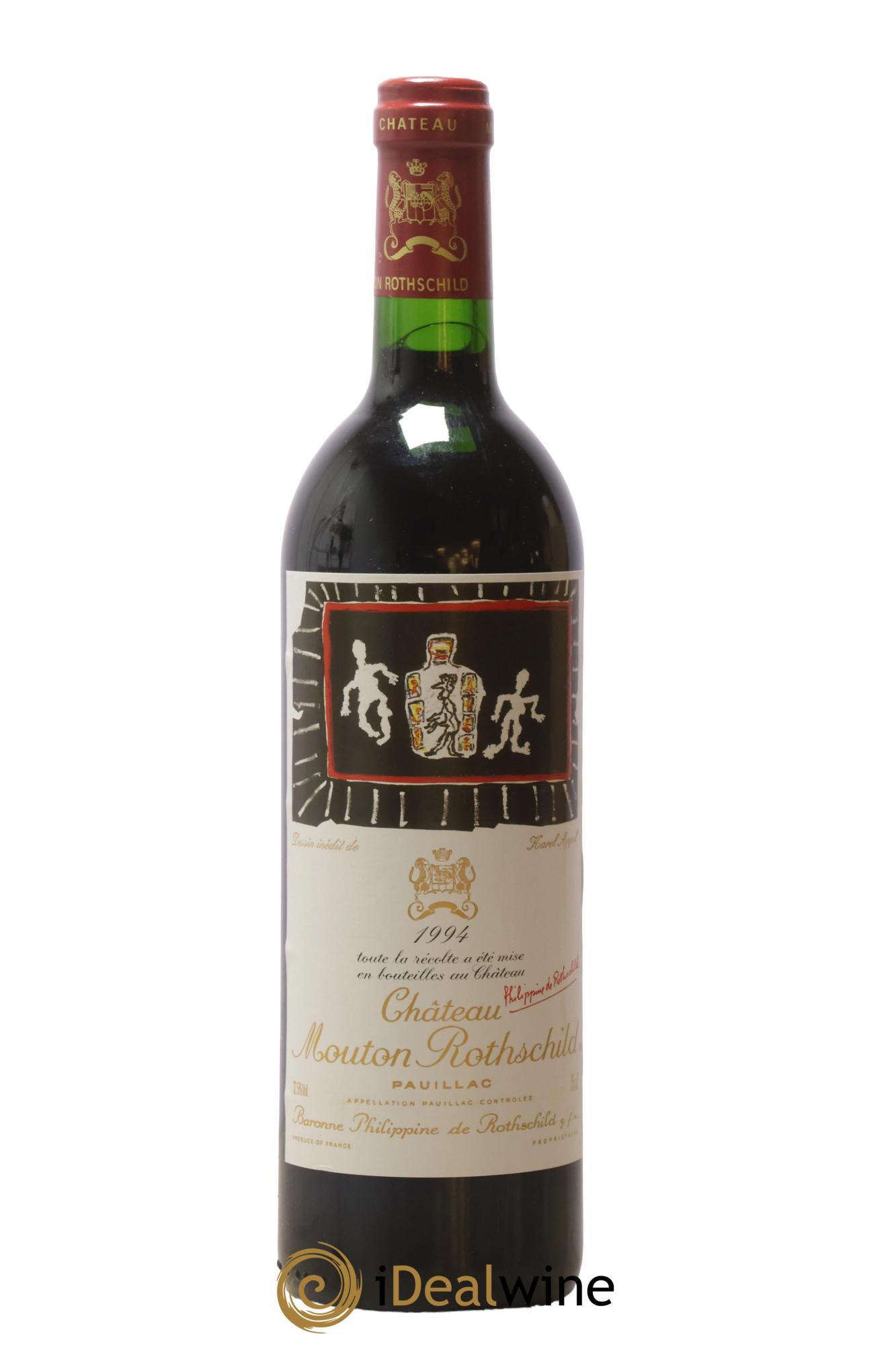 Château Mouton Rothschild 1er Grand Cru Classé 1994 - Lot de 1 bouteille - 0