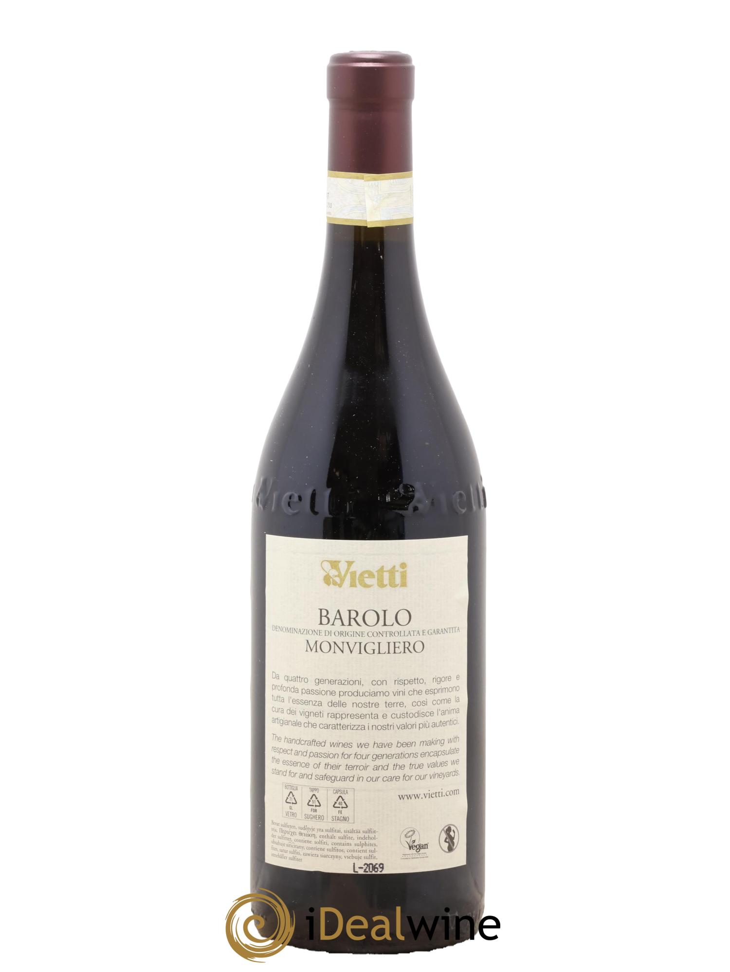 Barolo DOCG Monvigliero Vietti 2018 - Lotto di 1 bottiglia - 2