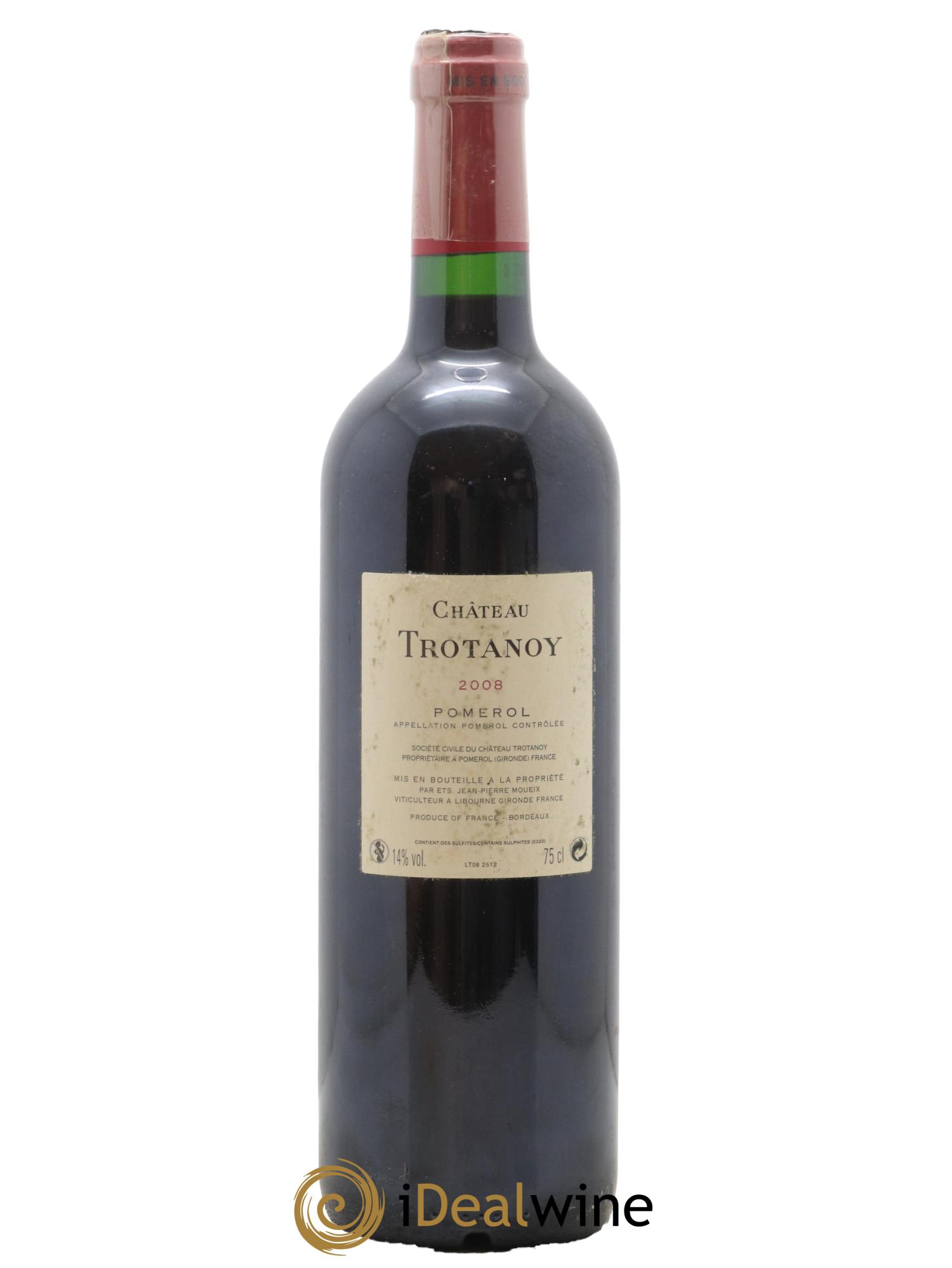 Château Trotanoy 2008 - Lot de 1 bouteille - 1