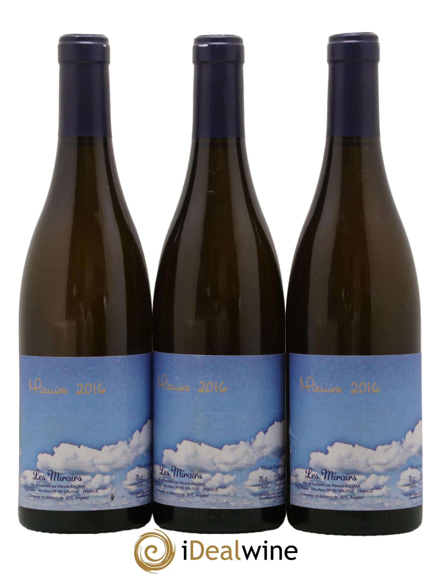 Vin de France Mizuiro Les Saugettes Kenjiro Kagami - Domaine des Miroirs 2016 - Posten von 3 Flaschen - 0