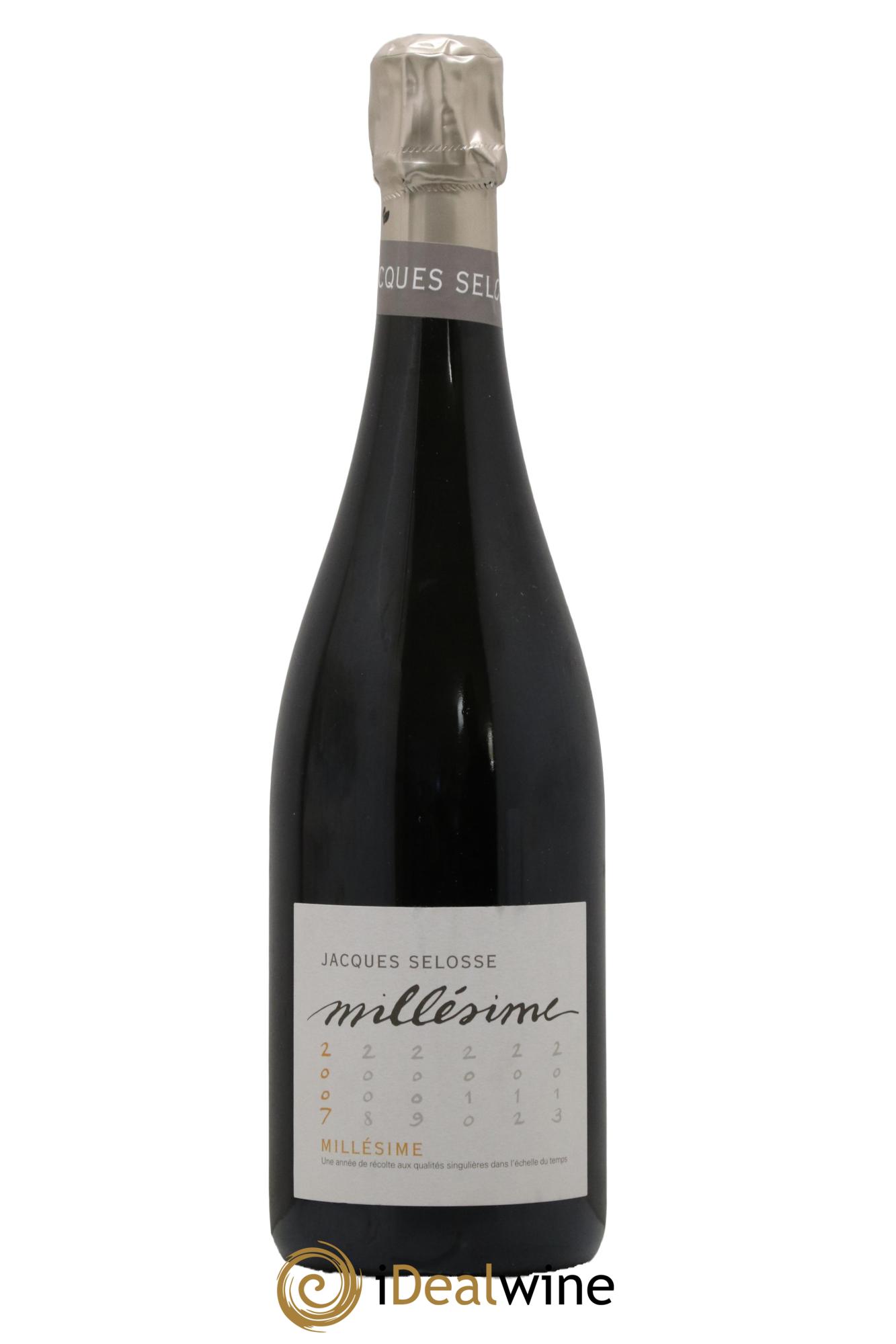 1er Cru Millésimé Extra-Brut Jacques Selosse 2007 - Lot de 1 bouteille - 0