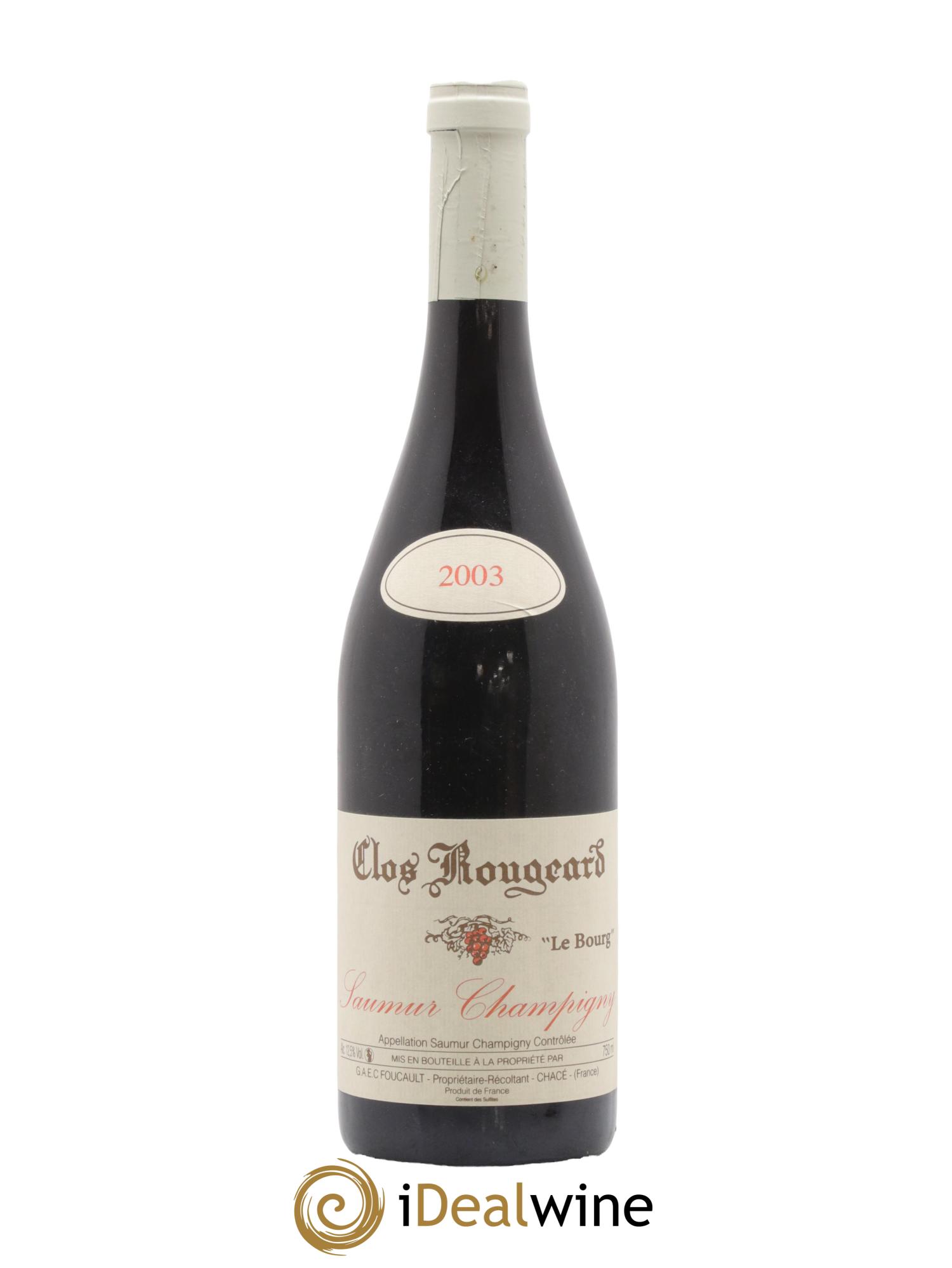 Saumur-Champigny Le Bourg Clos Rougeard 2003 - Posten von 1 Flasche - 0