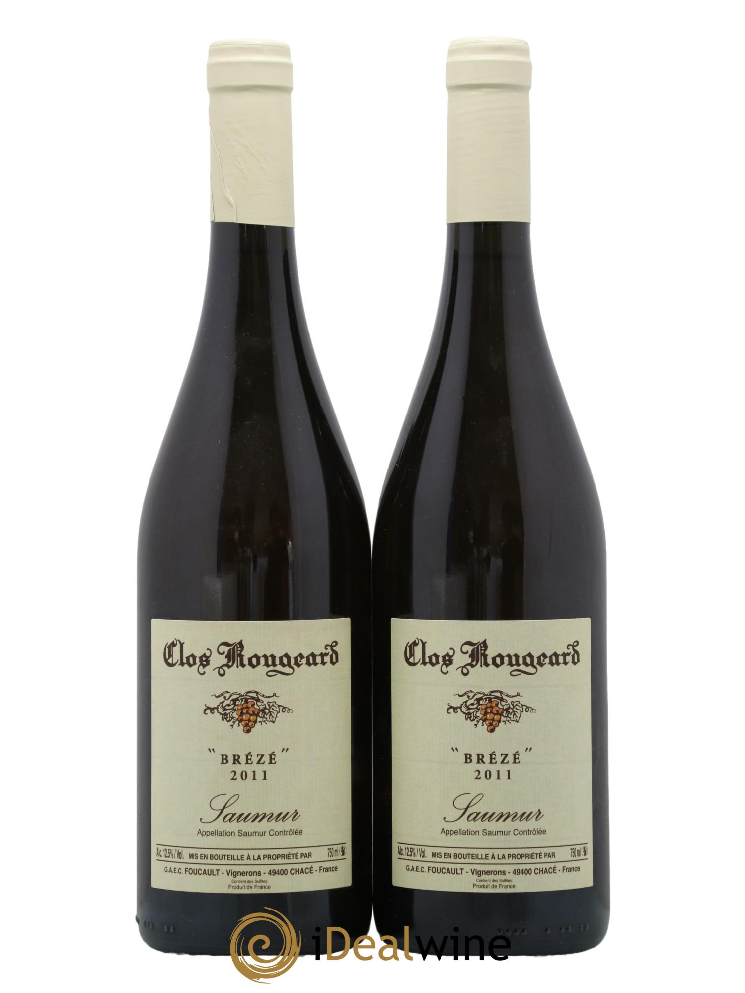 Saumur Brézé Clos Rougeard 2011 - Lot de 2 bouteilles - 0