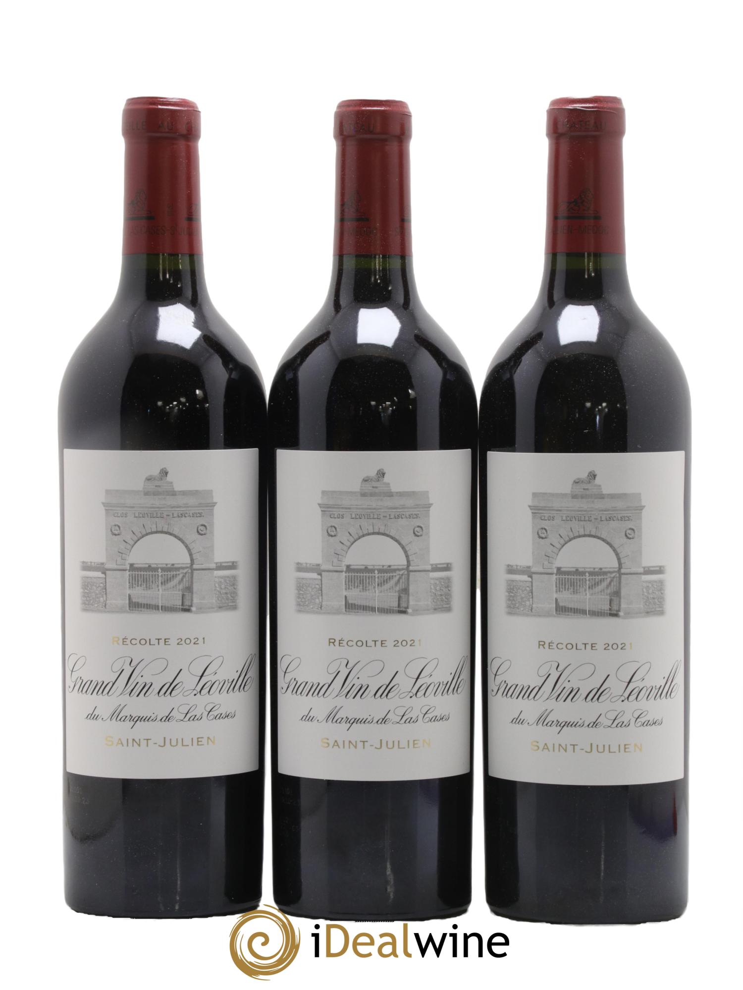 Château Léoville Las Cases 2ème Grand Cru Classé 2021 - Lot de 3 bouteilles - 1