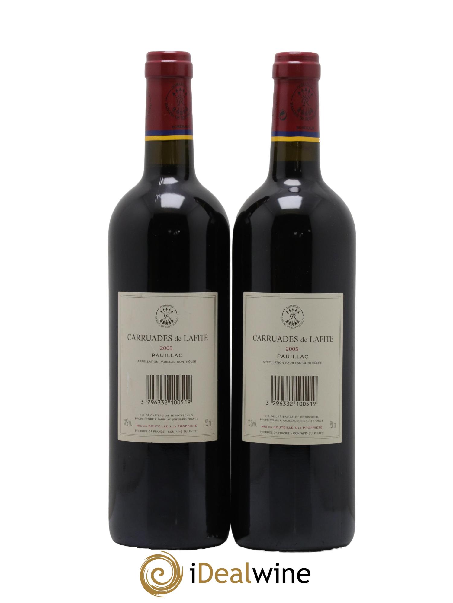 Carruades de Lafite Rothschild Second Vin  2005 - Lotto di 2 bottiglie - 1