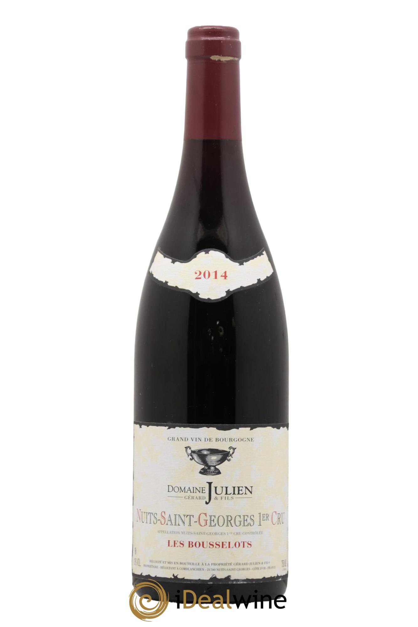 Nuits-Saint-Georges 1er Cru Les Bousselots Gerard Julien Et Fils 2014 - Lot de 1 bouteille - 0