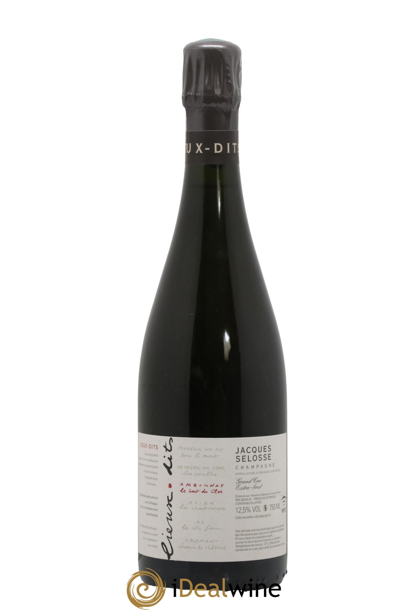 Ambonnay Le Bout du Clos Grand Cru Extra-Brut Jacques Selosse - Lot de 1 bouteille - 0