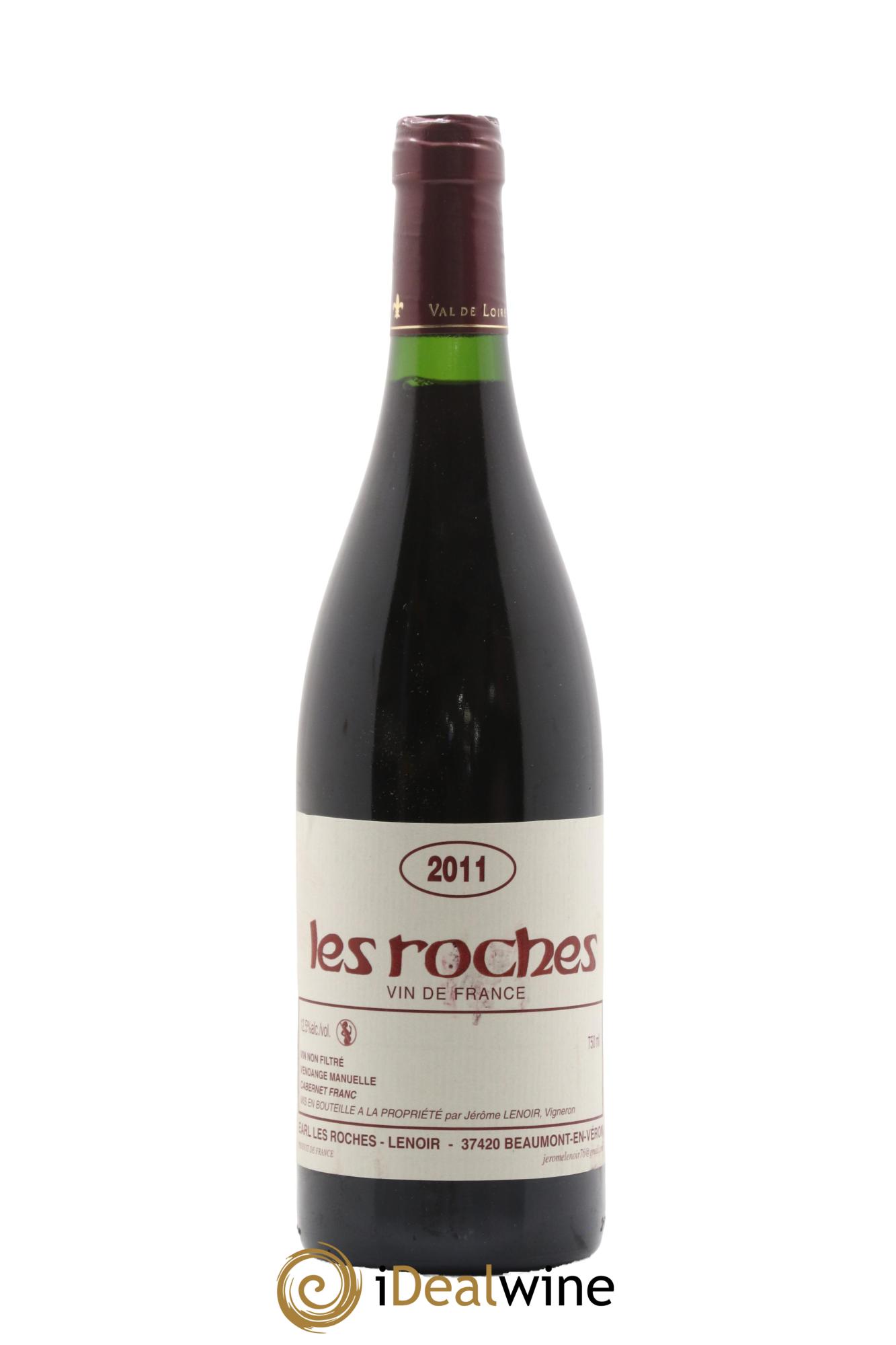 Vin de France Les Roches Lenoir (Domaine) 2011 - Lot de 1 bouteille - 0
