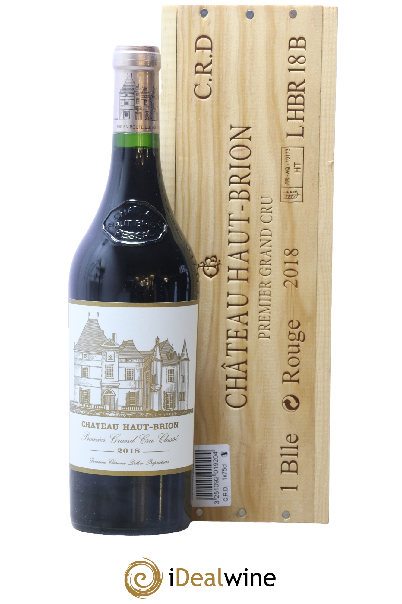 Château Haut Brion 1er Grand Cru Classé 2018 - Lot de 1 bouteille - 0