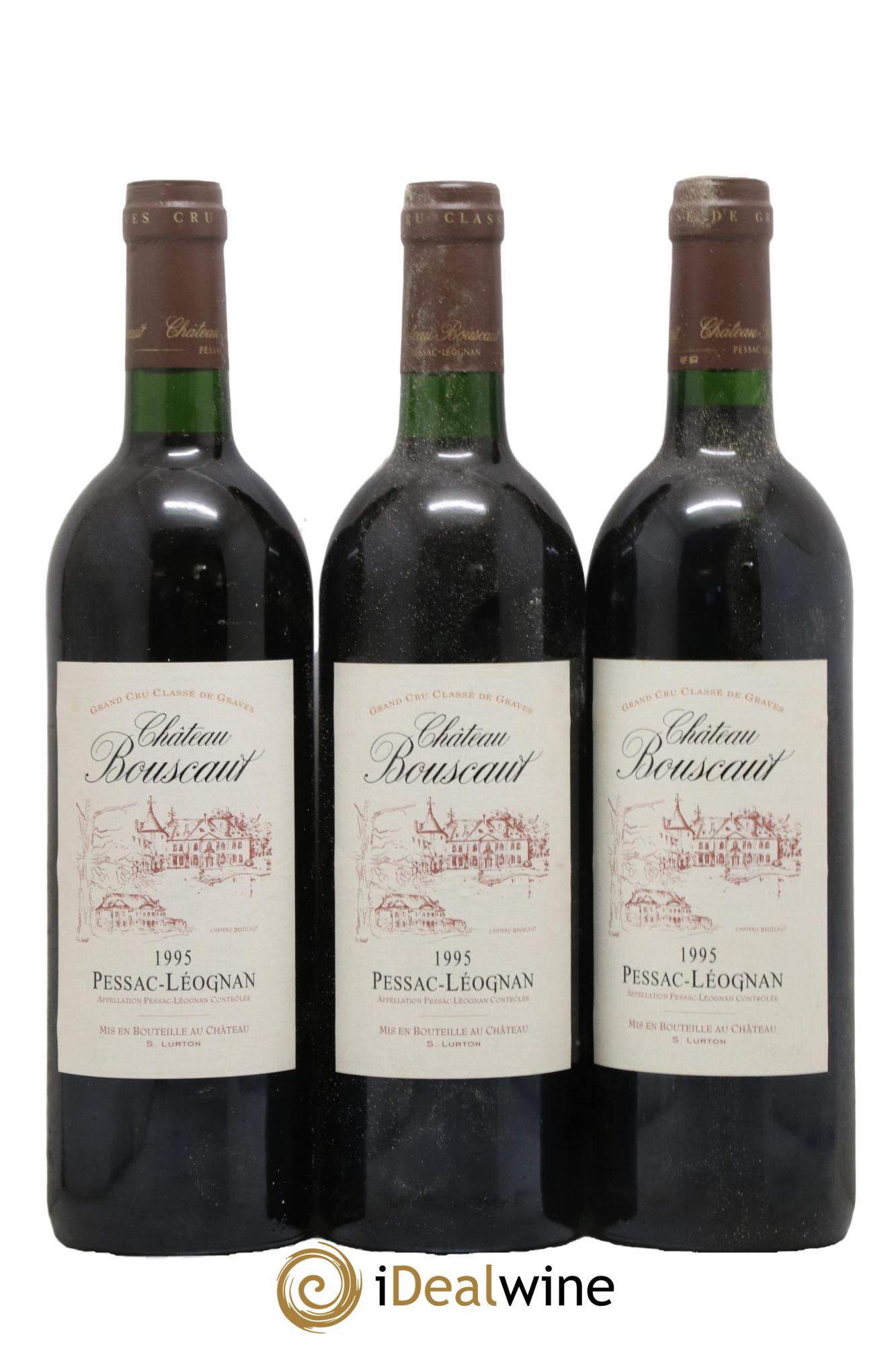 Château Bouscaut Cru Classé de Graves 1995 - Posten von 3 Flaschen - 0