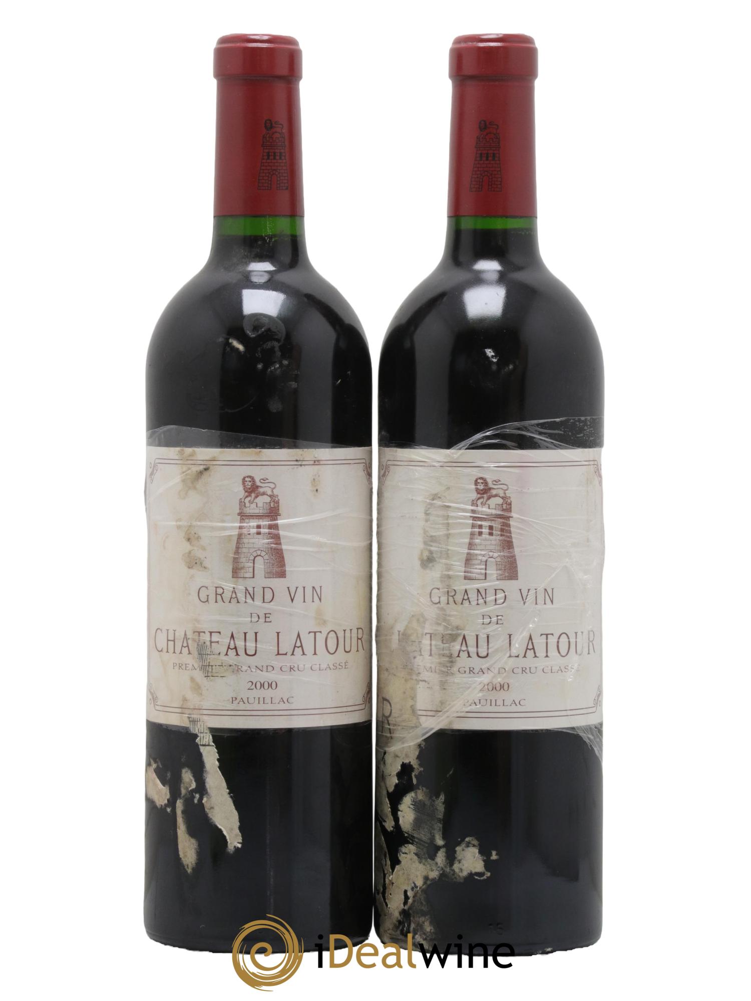 Château Latour 1er Grand Cru Classé 2000 - Lot de 2 bouteilles - 0