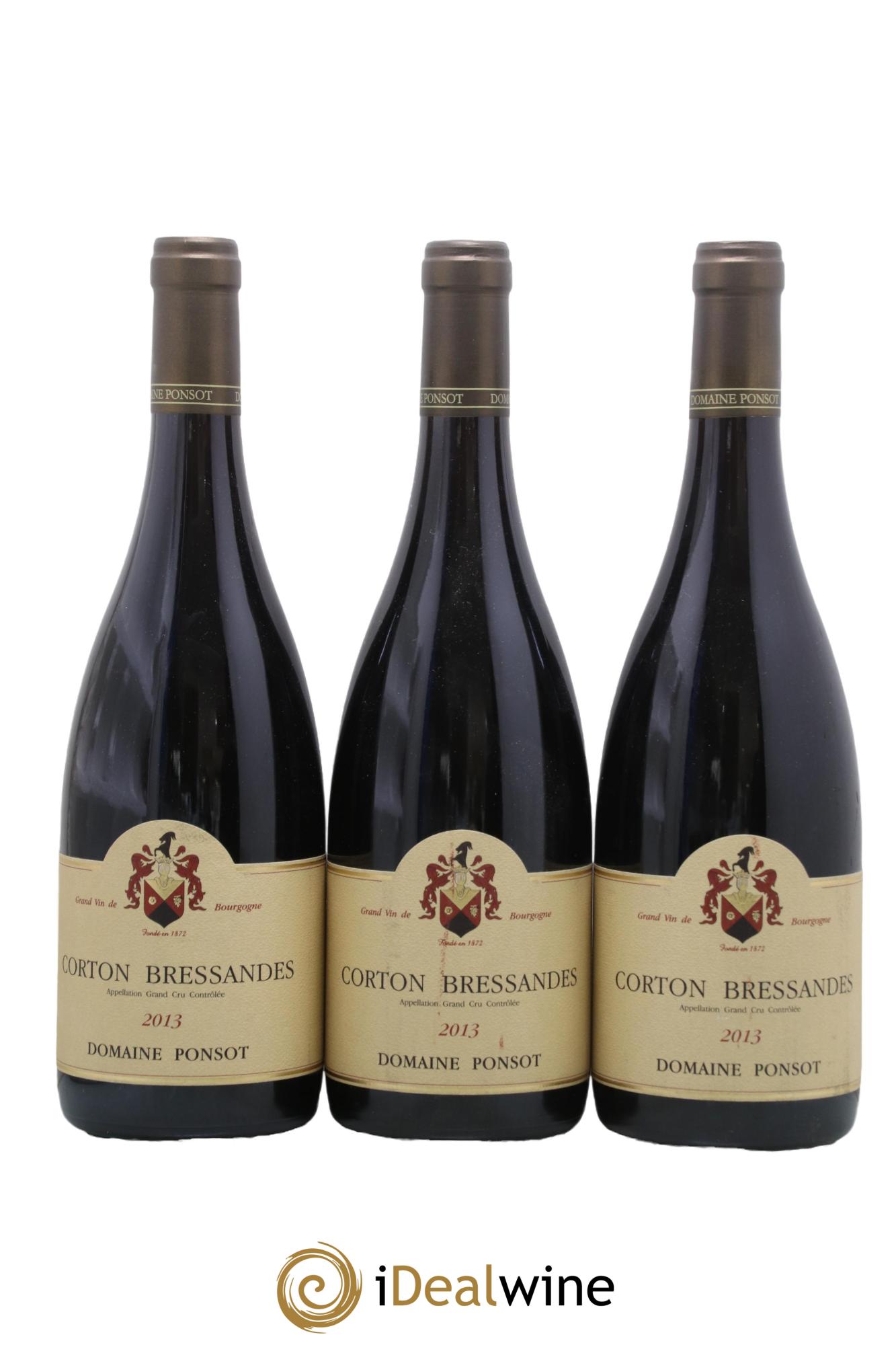 Corton Grand Cru Bressandes Ponsot (Domaine) 2013 - Lot de 3 bouteilles - 0