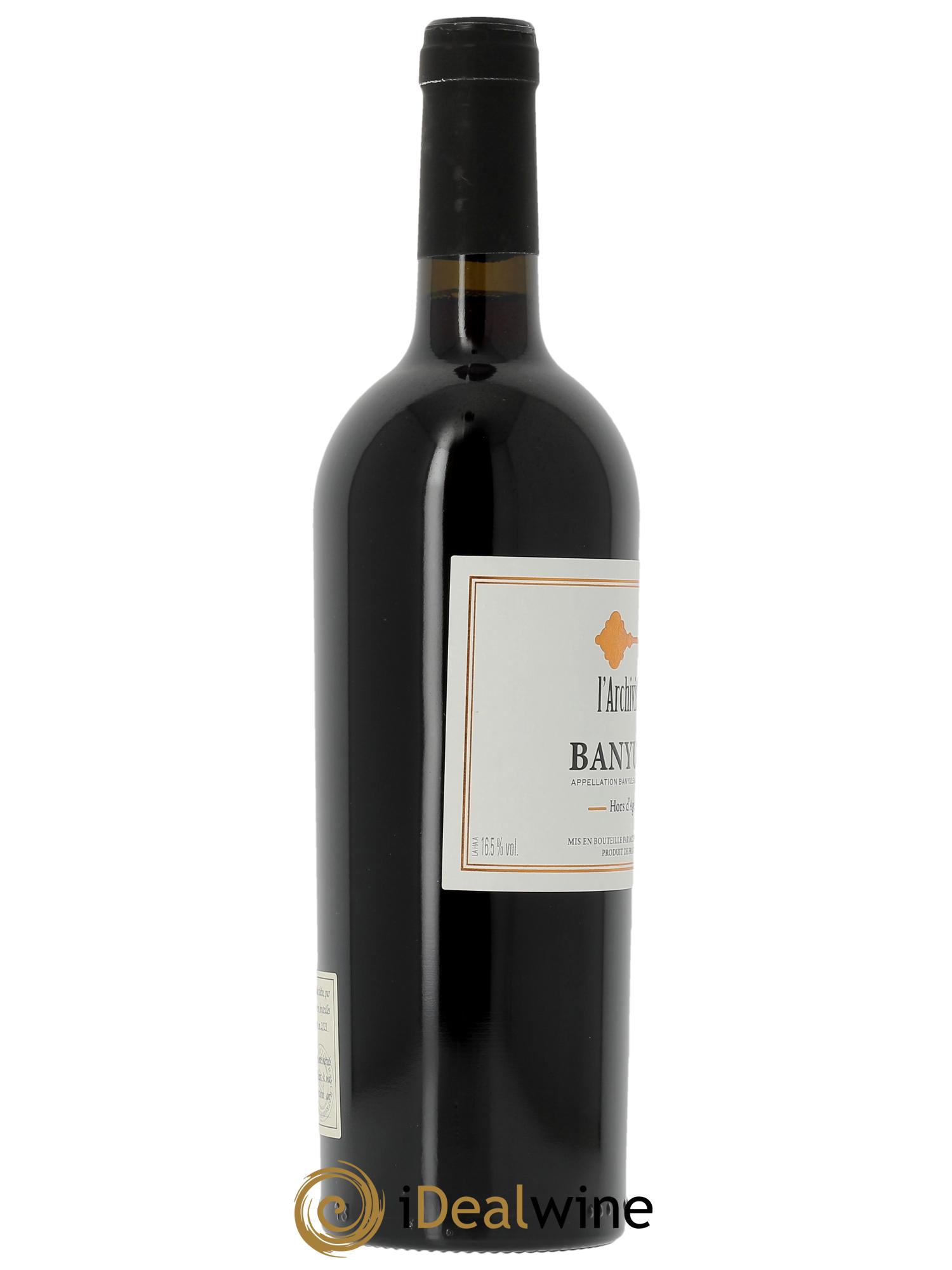 Banyuls Hors d'Âge L'Archiviste  - Lot de 1 bouteille - 2