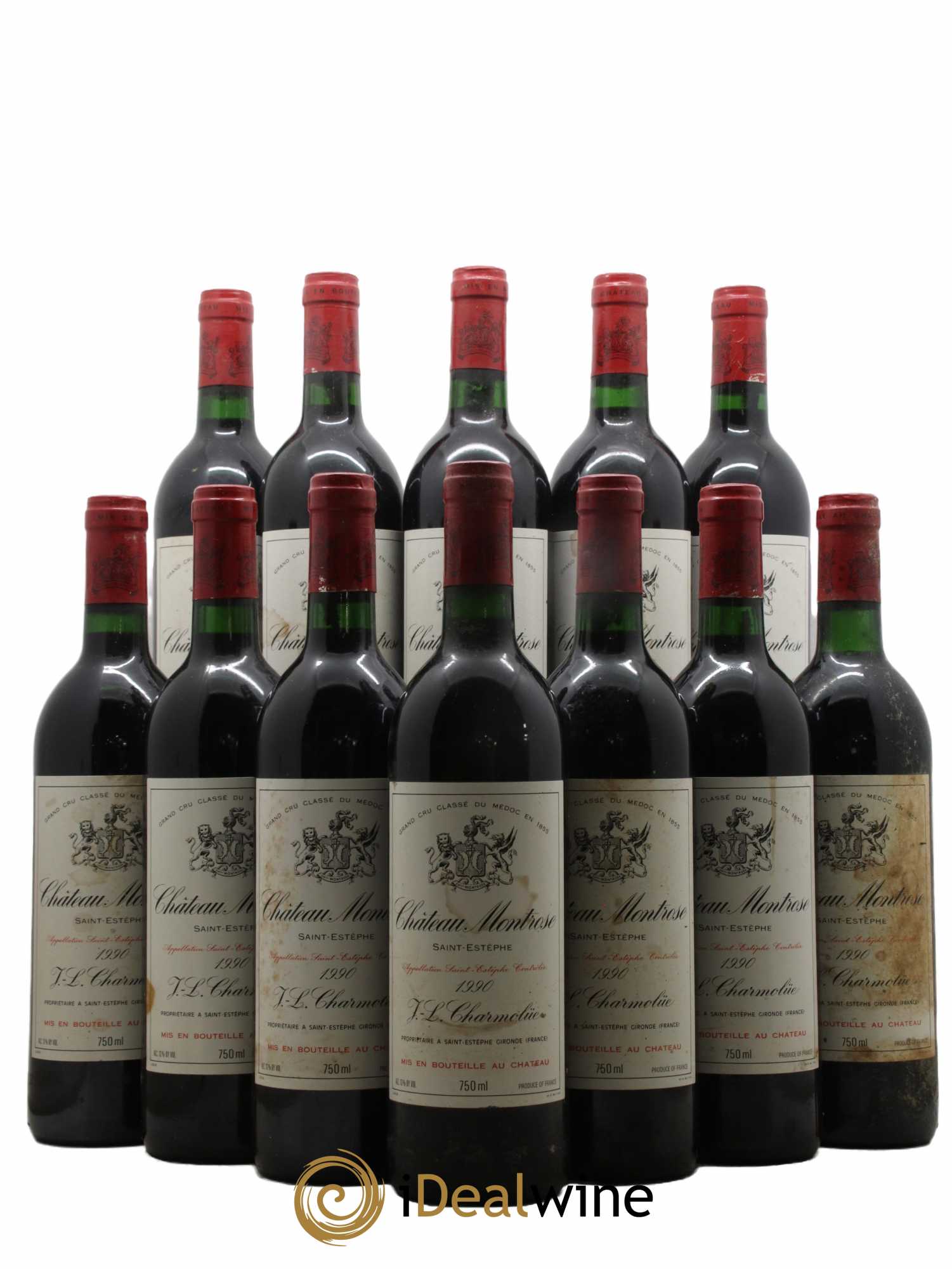 Château Montrose 2ème Grand Cru Classé 1990 - Posten von 12 Flaschen - 0